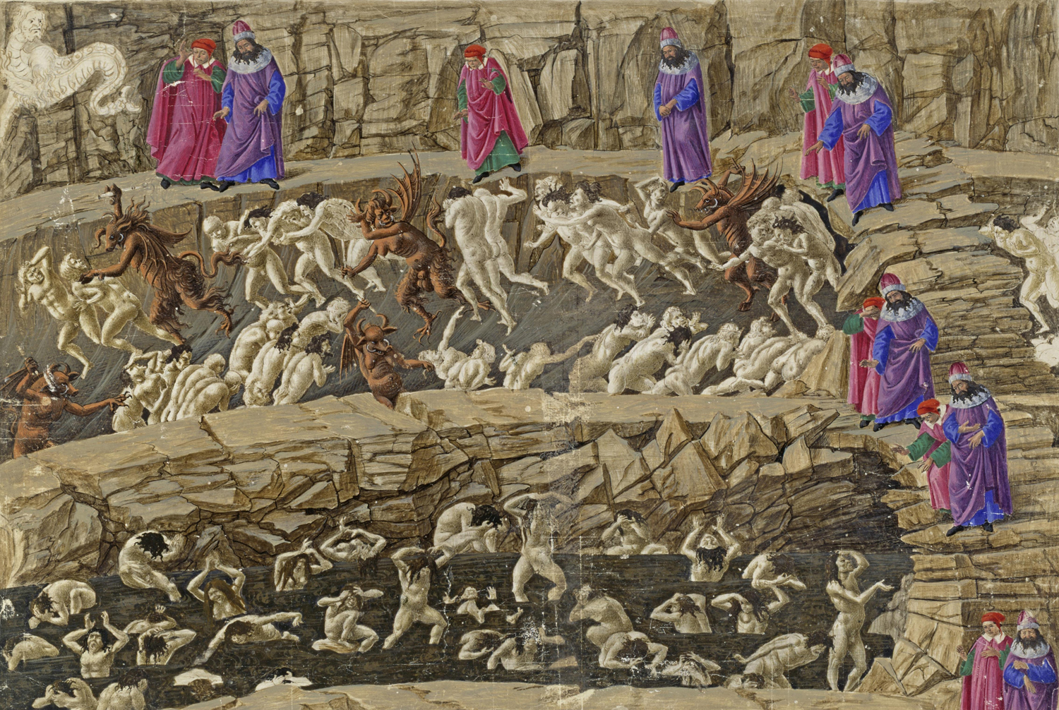 Map of Hell (detail), late 15th century