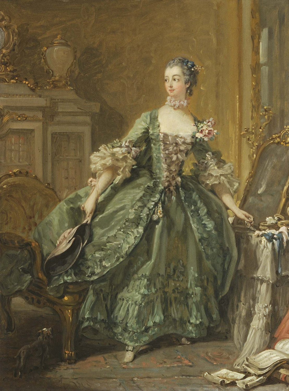 Sketch for a Portrait of Madame de Pompadour, c. 1750