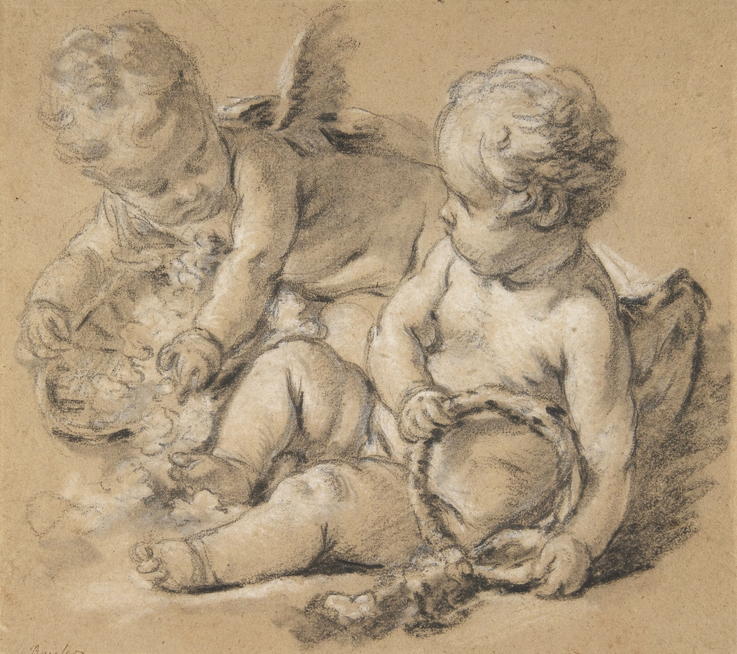 Two Winged Putti, c. 1750