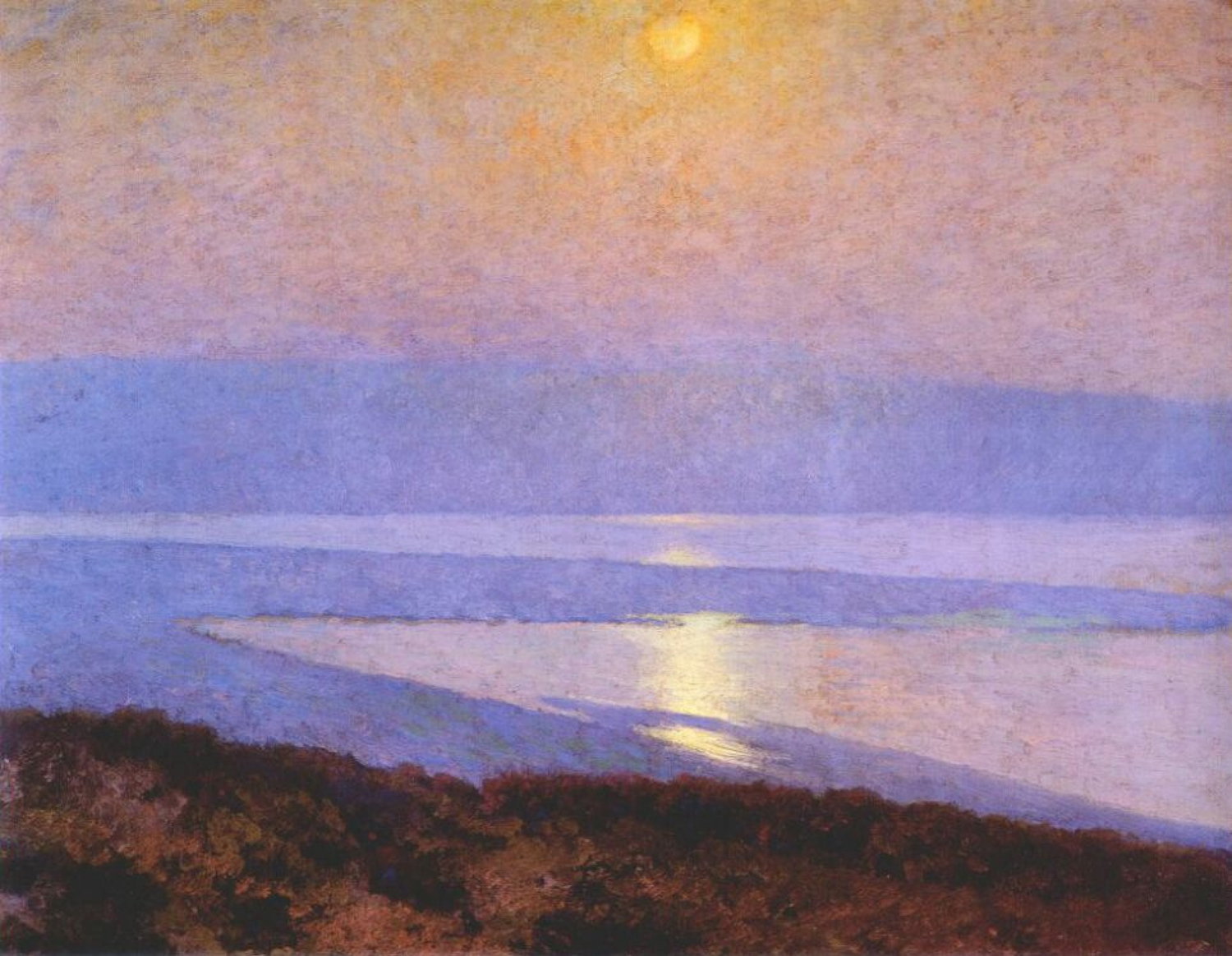 Moonrise over the Bay of San Diego, 20th century