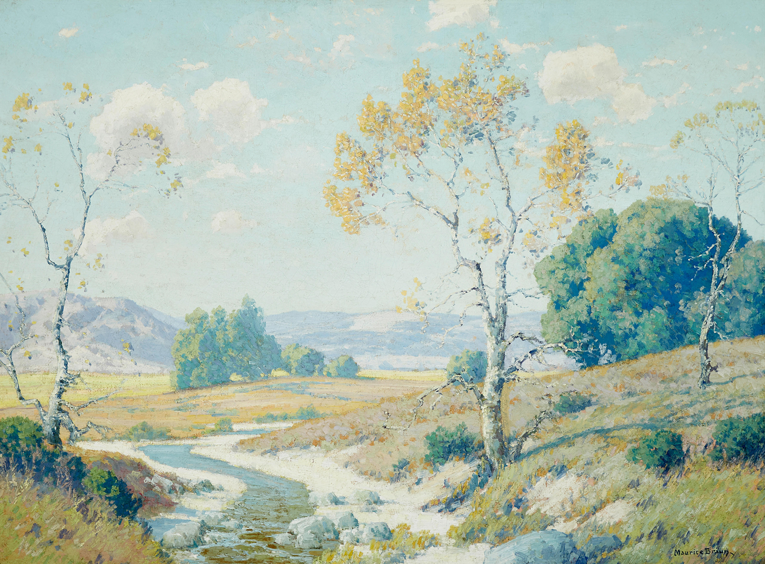 San Diego Countryside with River, 20th century