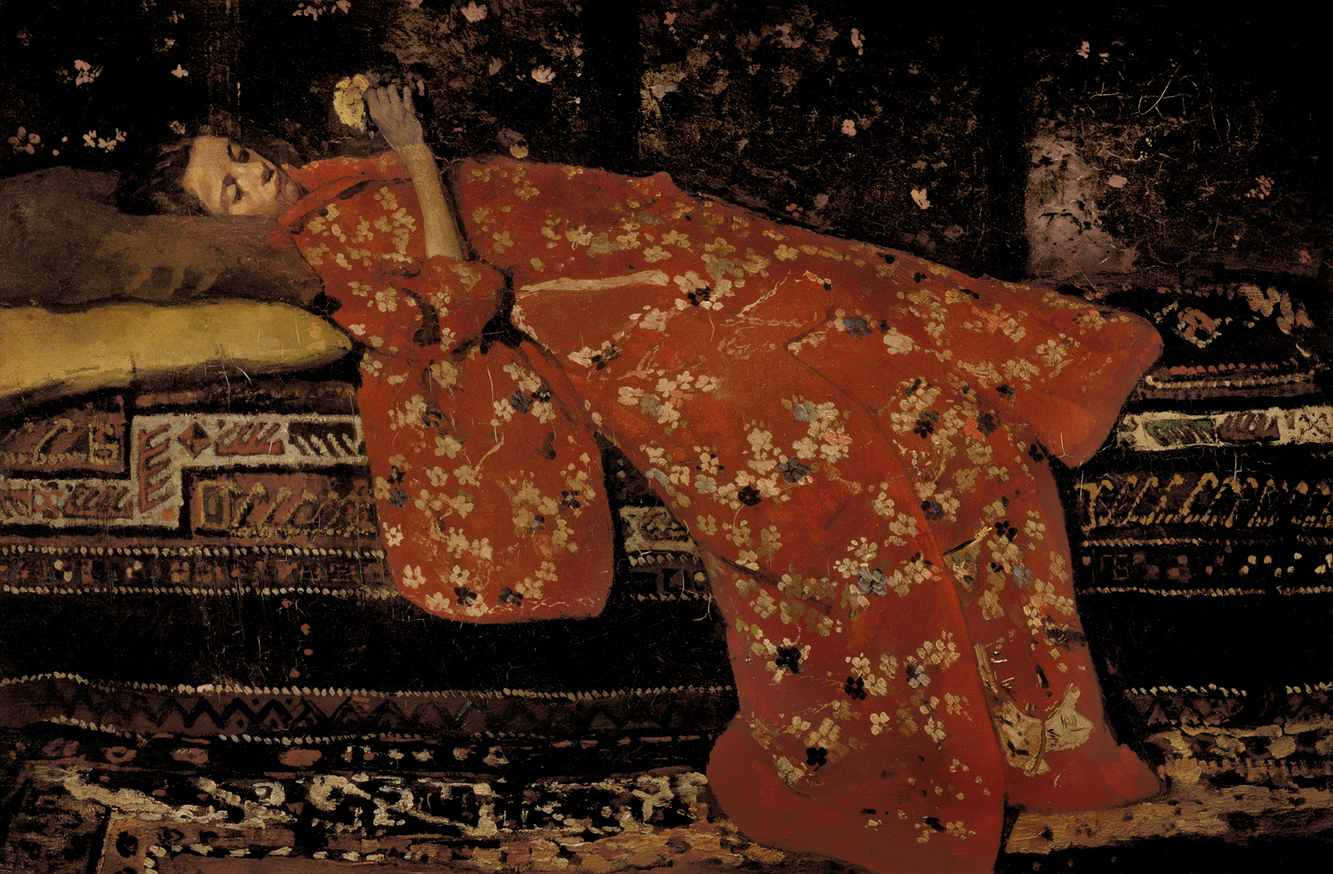 Girl in a Red Kimono, Geesje Kwak, 1894