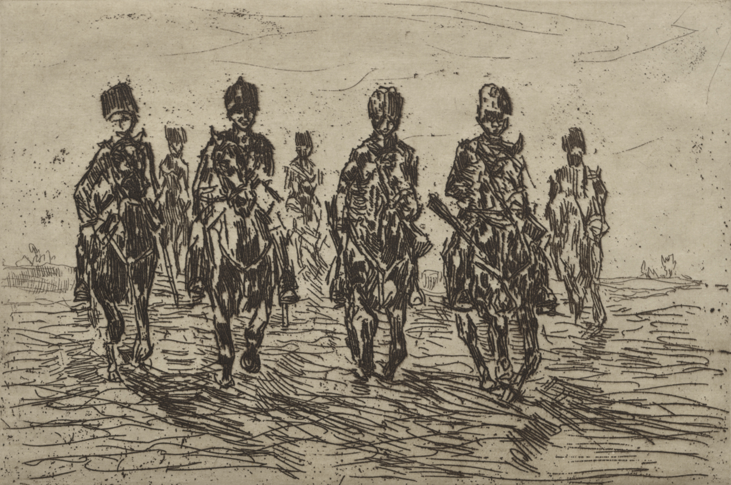 Cavalry Scene, late 19th century