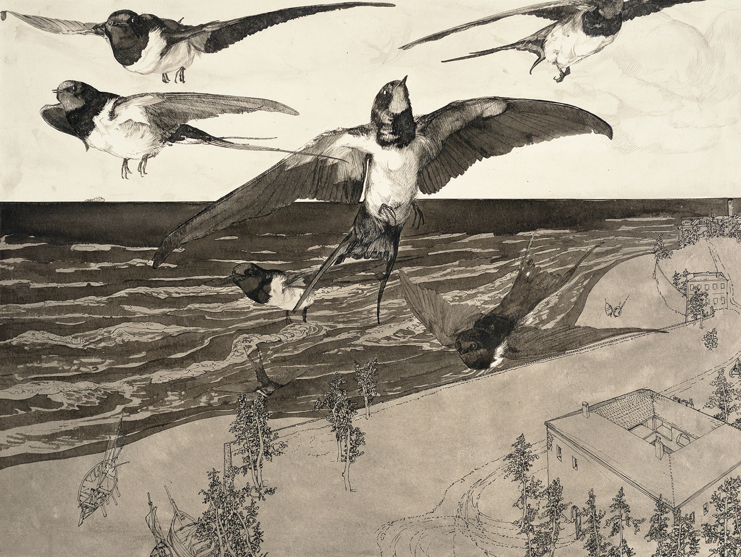 On the Beach, 1912