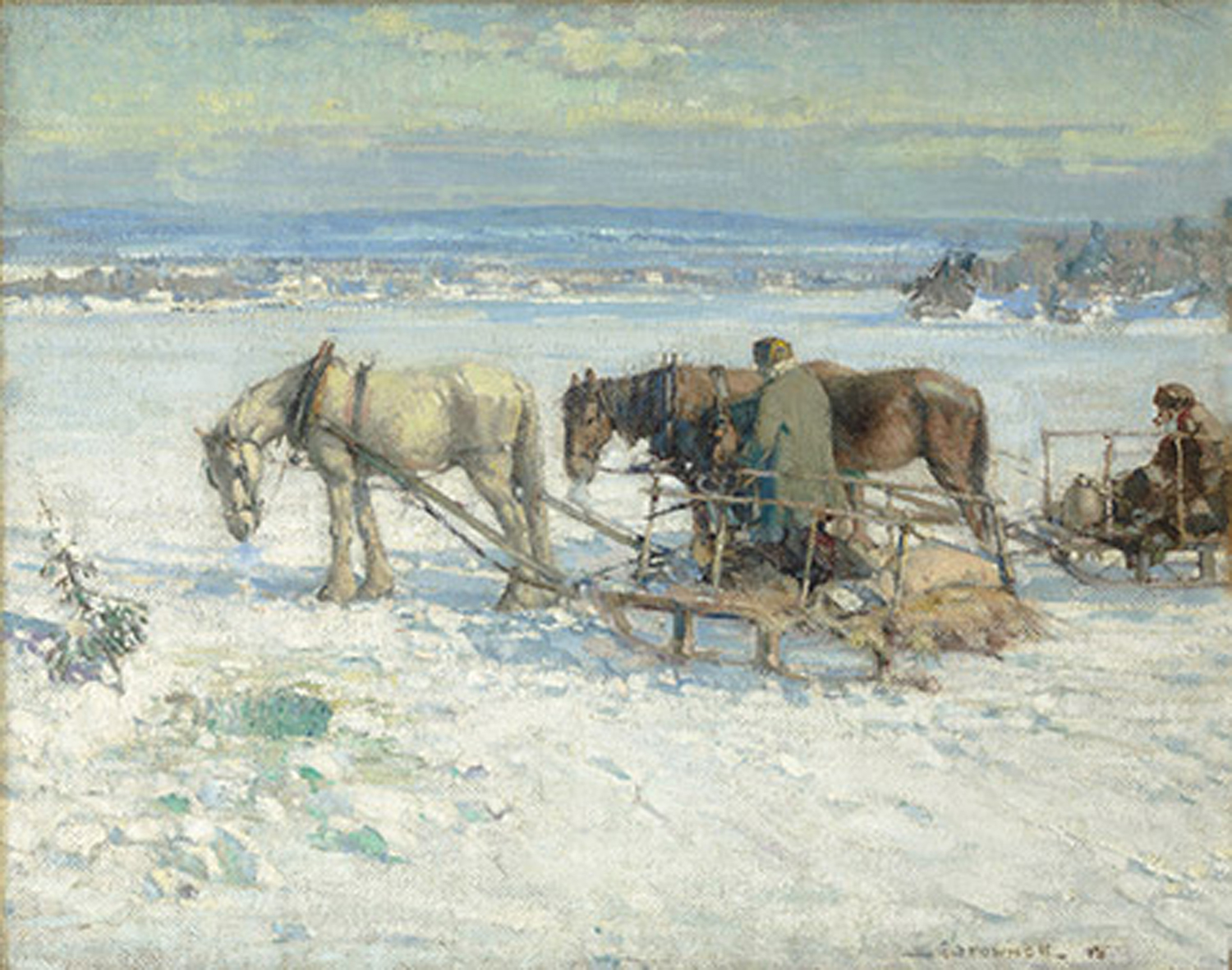 Ice Fishing in the Gatineau Hills, 1915