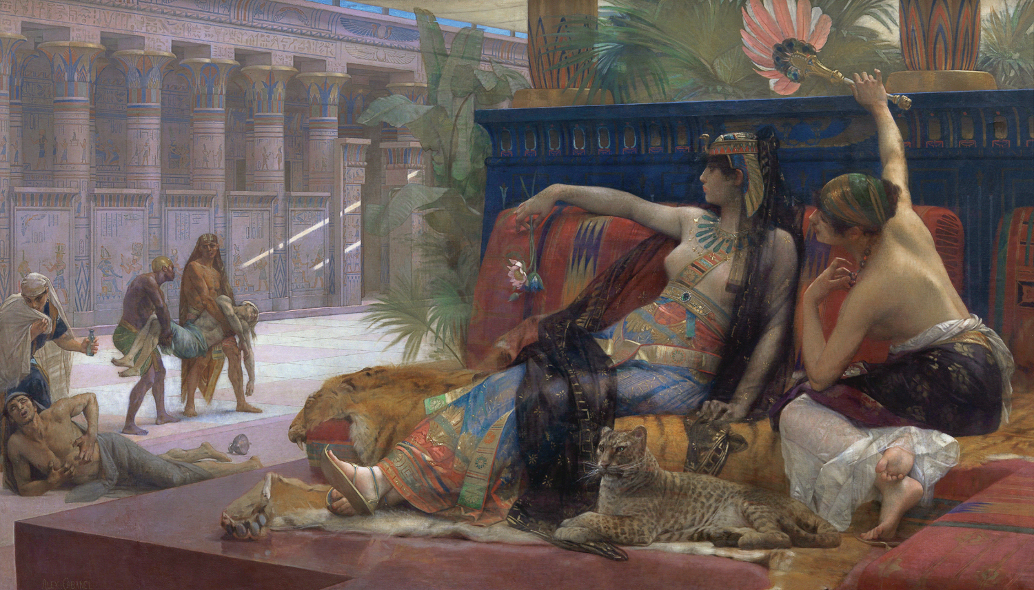 Cleopatra Testing Poisons on Condemned Prisoners, 1887