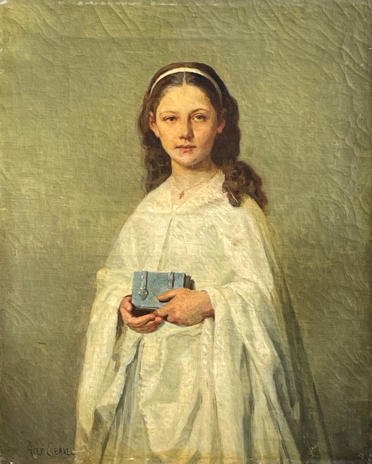 Young Girl Holding a Bible