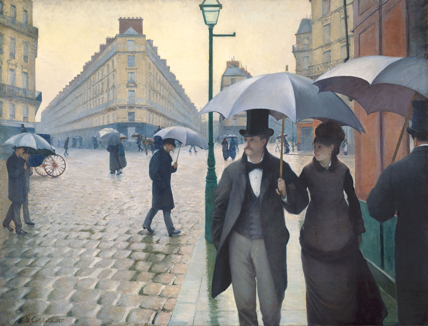 Paris Street, Rainy Day, 1877
