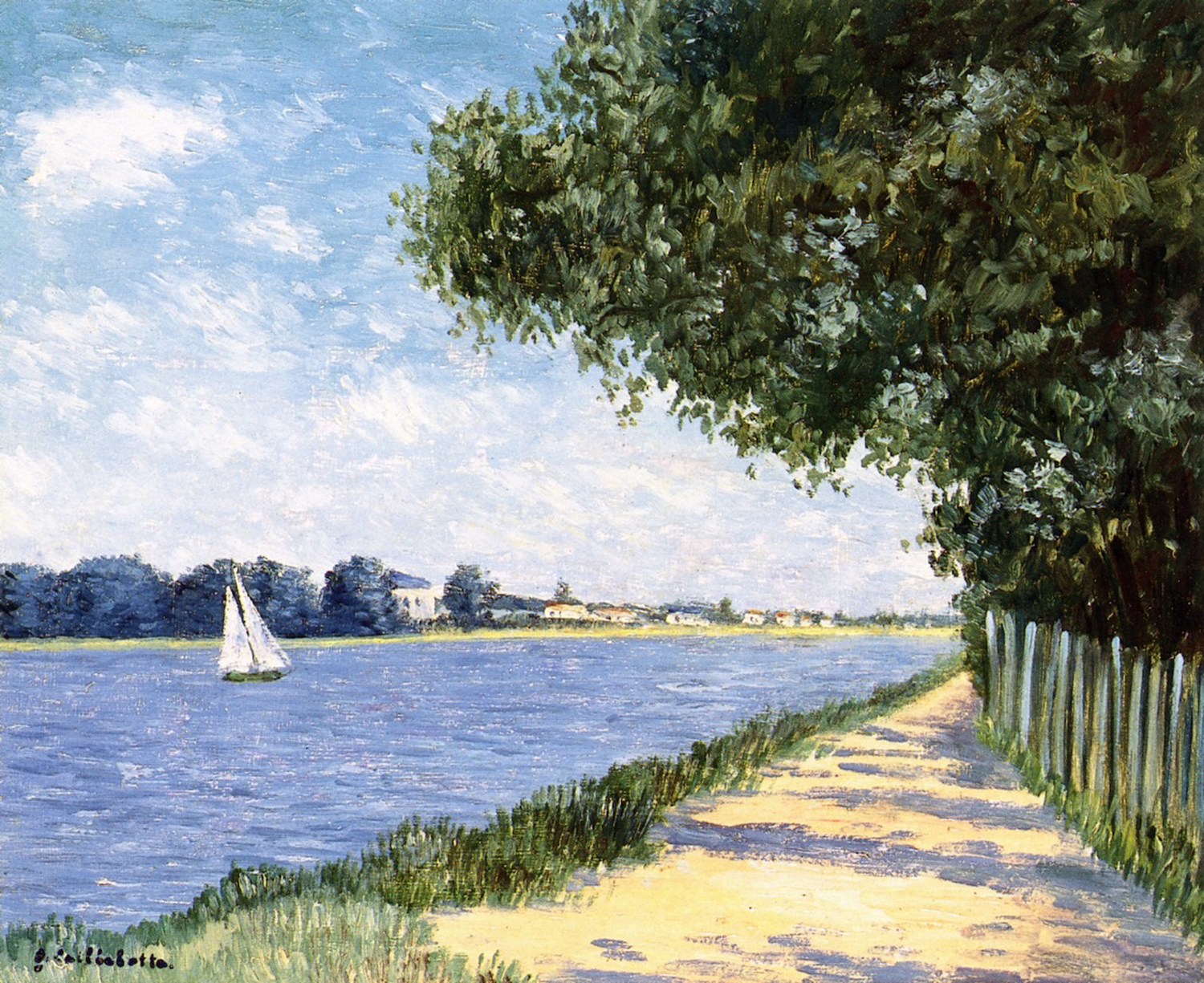 Les Bords de Seine au Petit Gennevilliers (The Bank of the Seine River at Petit Gennevilliers), before 1894
