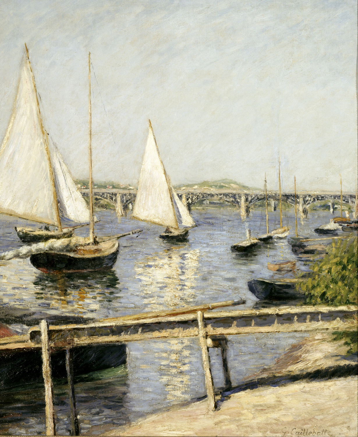 Sailboats on the Seine, c. 1888