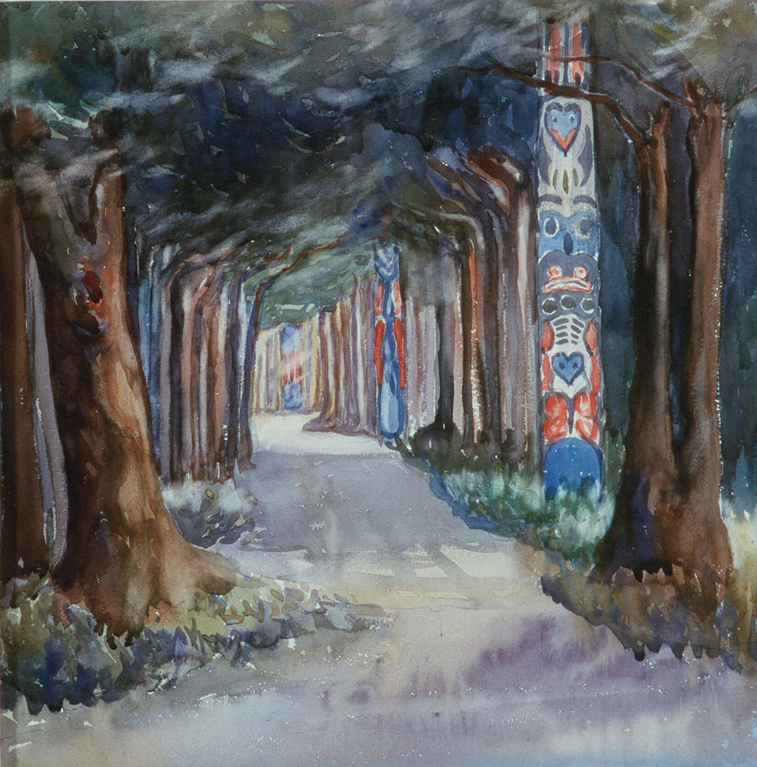Totem Walk at Sitka, 1907