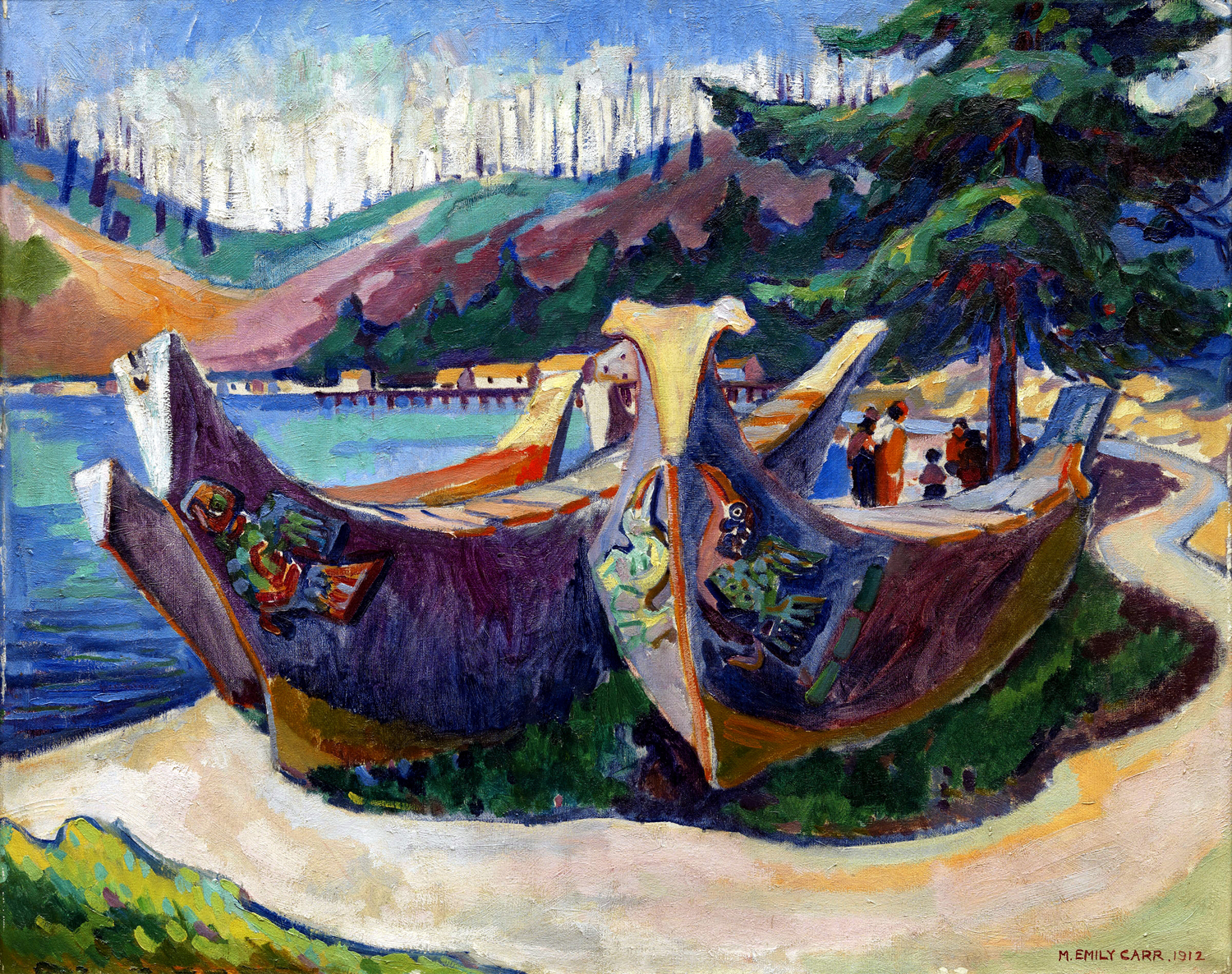 War Canoes, Alert Bay, 1912