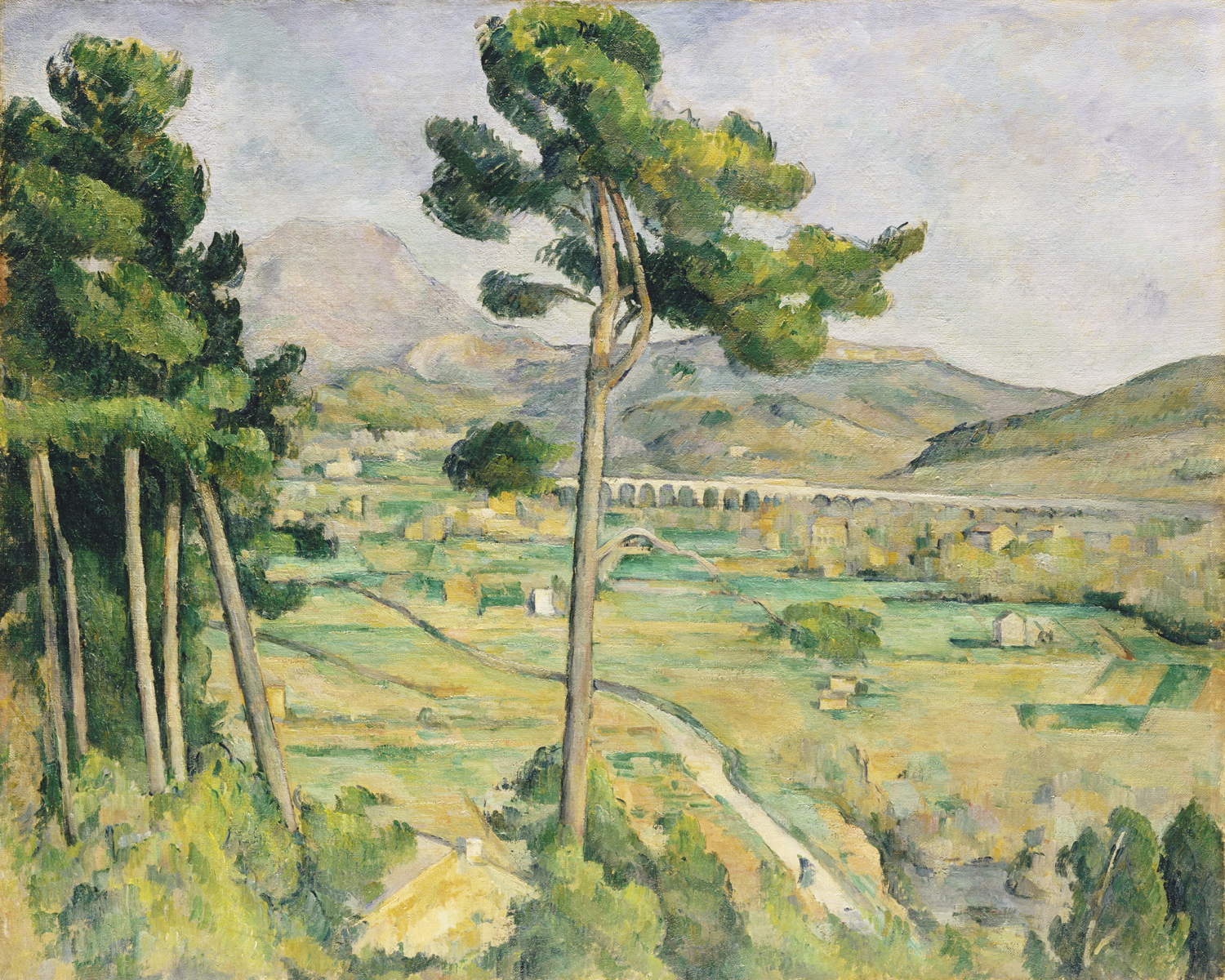 Mont Sainte-Victoire and the Viaduct of the Arc River Valley, c. 1882-85
