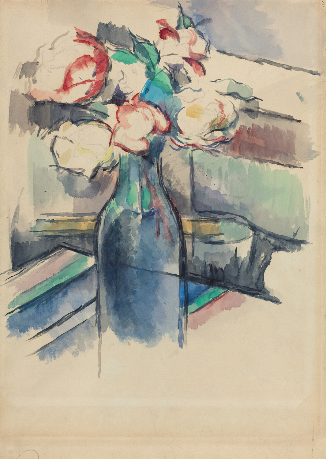 Roses in a Bottle, c. 1900-1904
