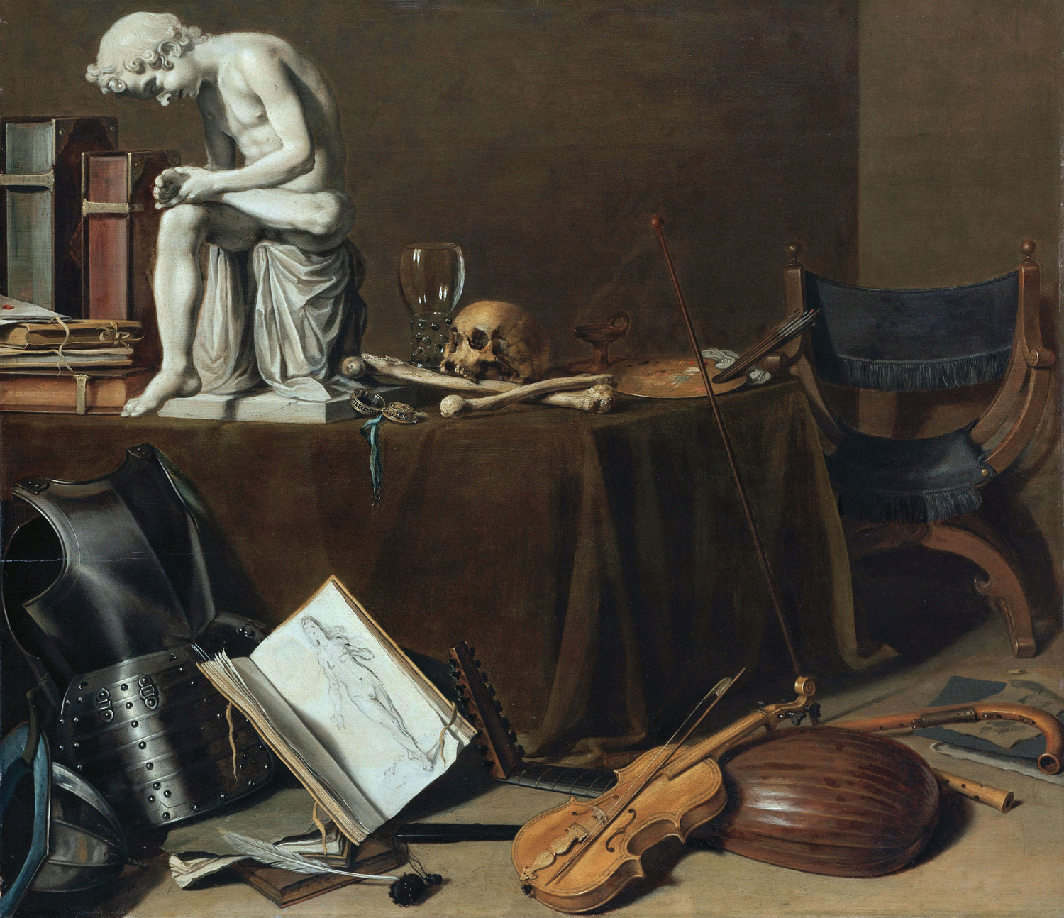 Vanitas with the Spinario, 1628