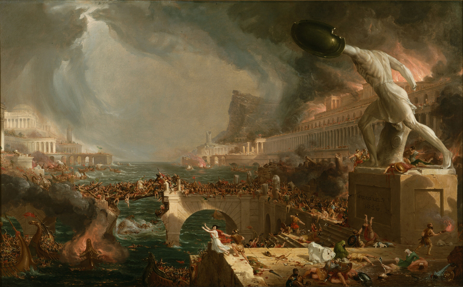 The Course of Empire - Destruction 1836