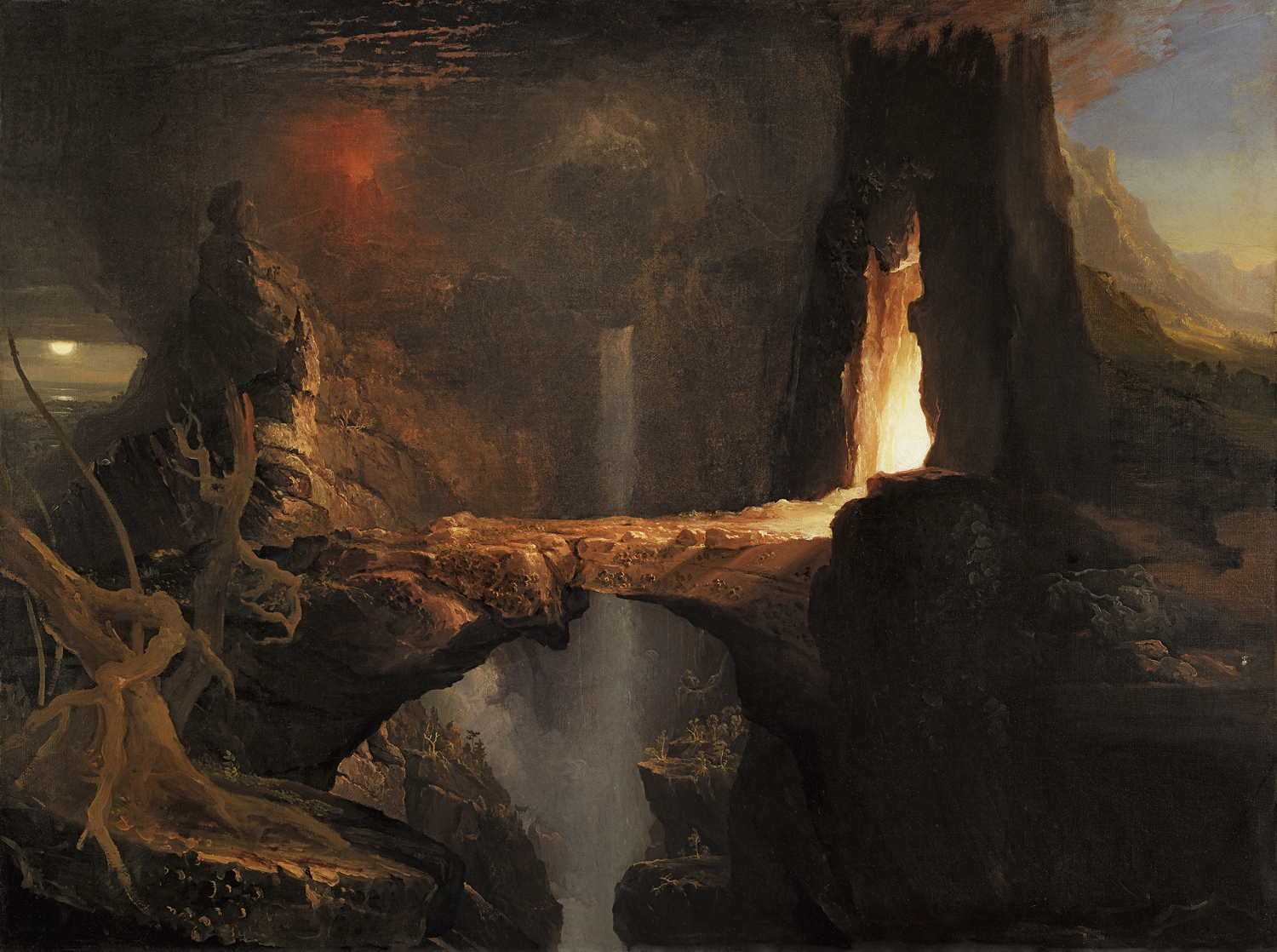 Expulsion. Moon and Firelight, c. 1828