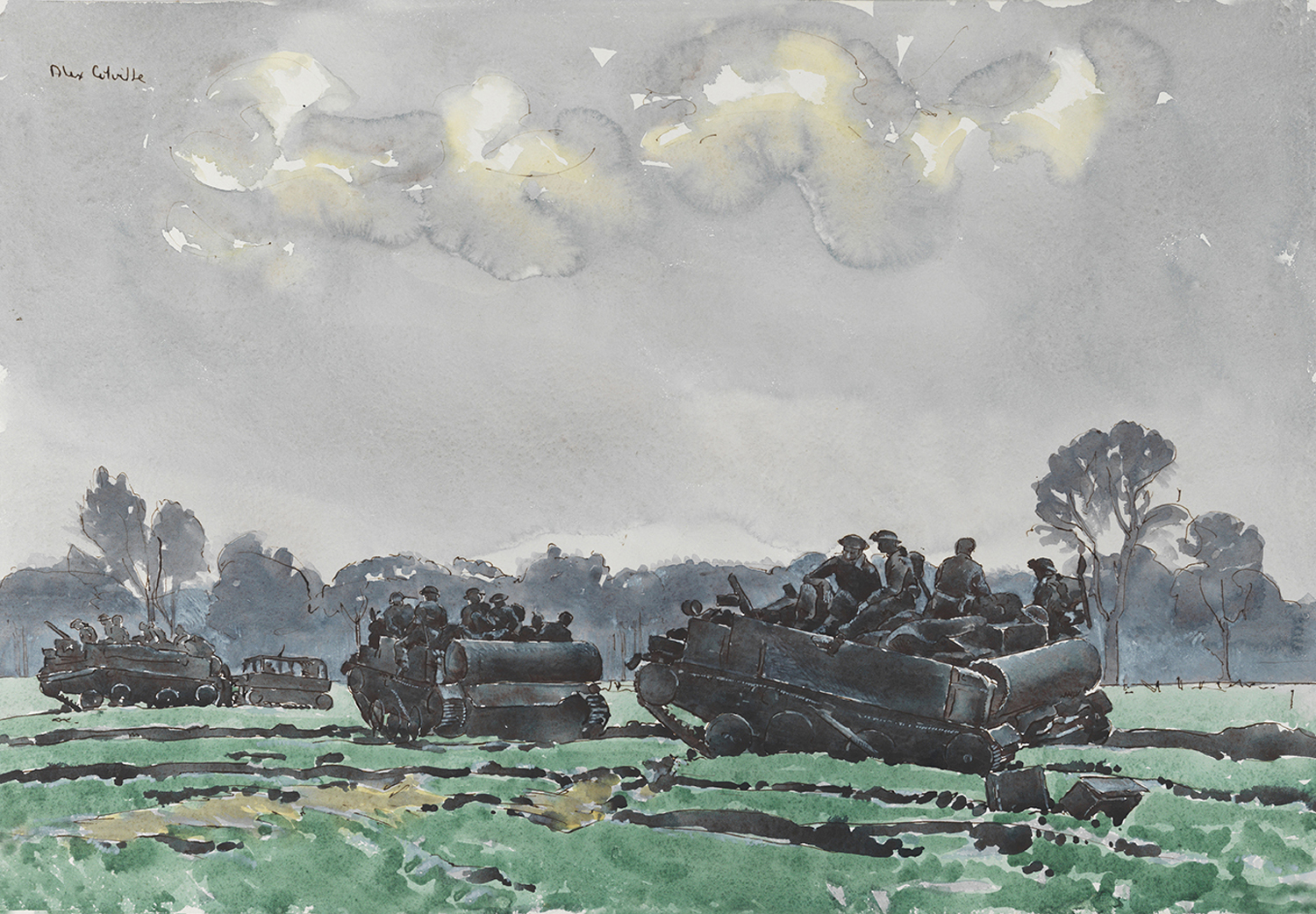 Infantry Advancing, 1945