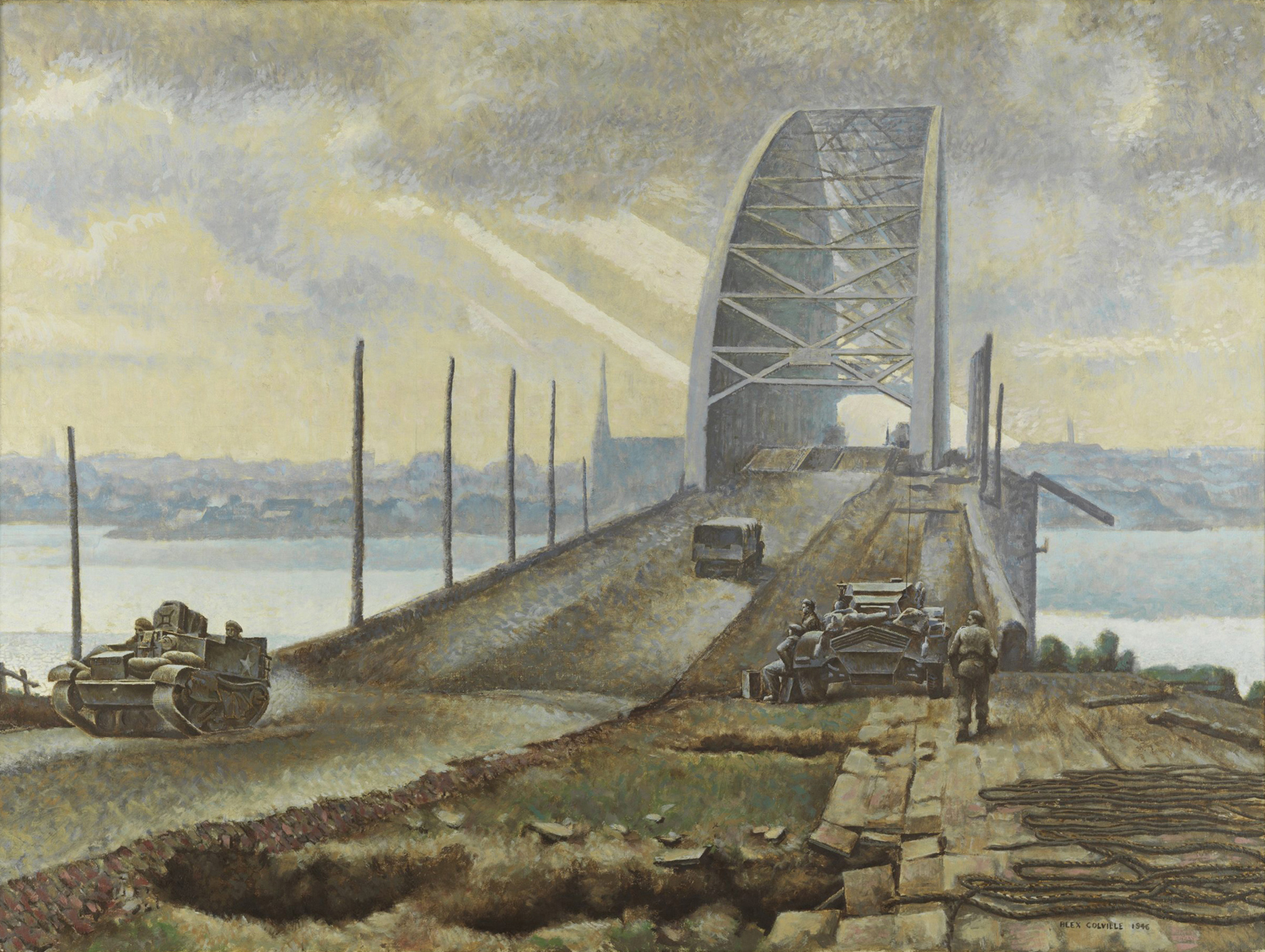 The Nijmegen Bridge, Holland, 1945