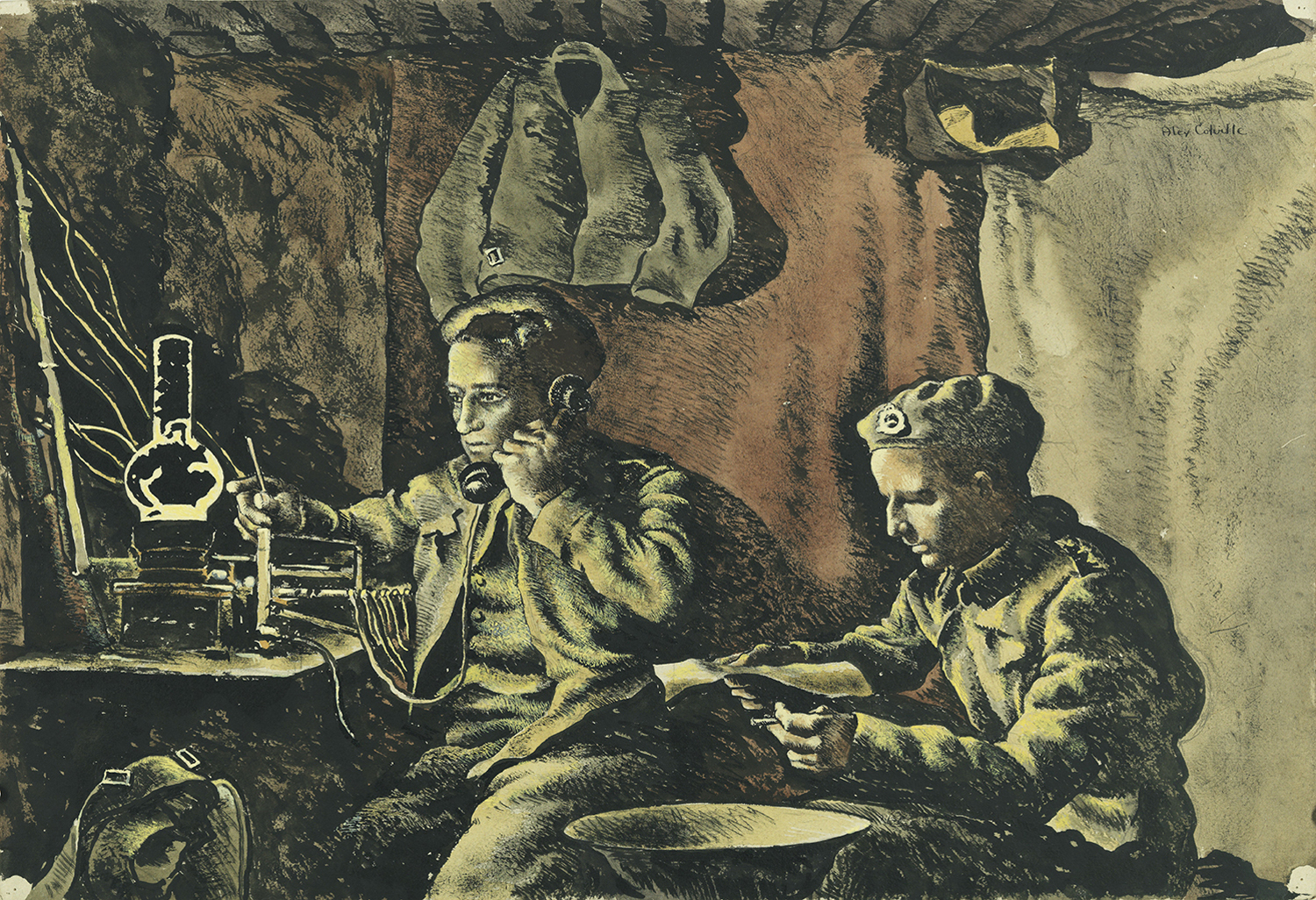 Dugout Near Nijmegen, 1945