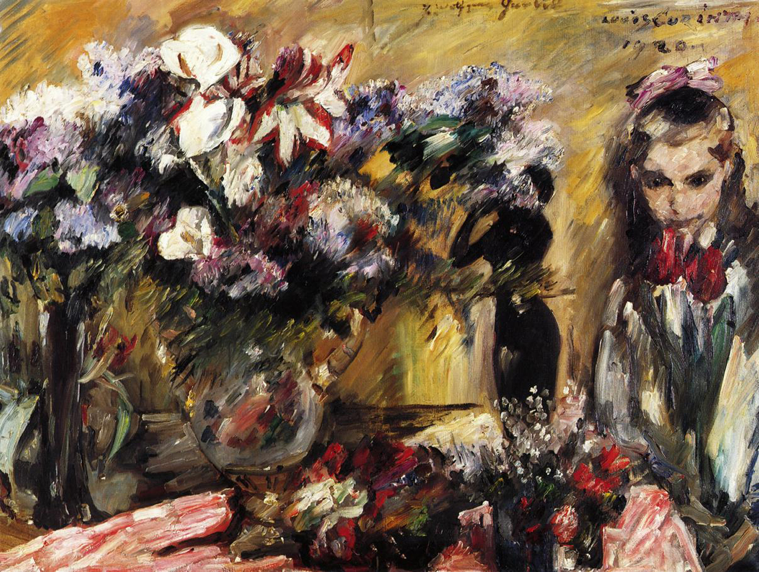 Flowers and Daughter Wilhelmine, 1920