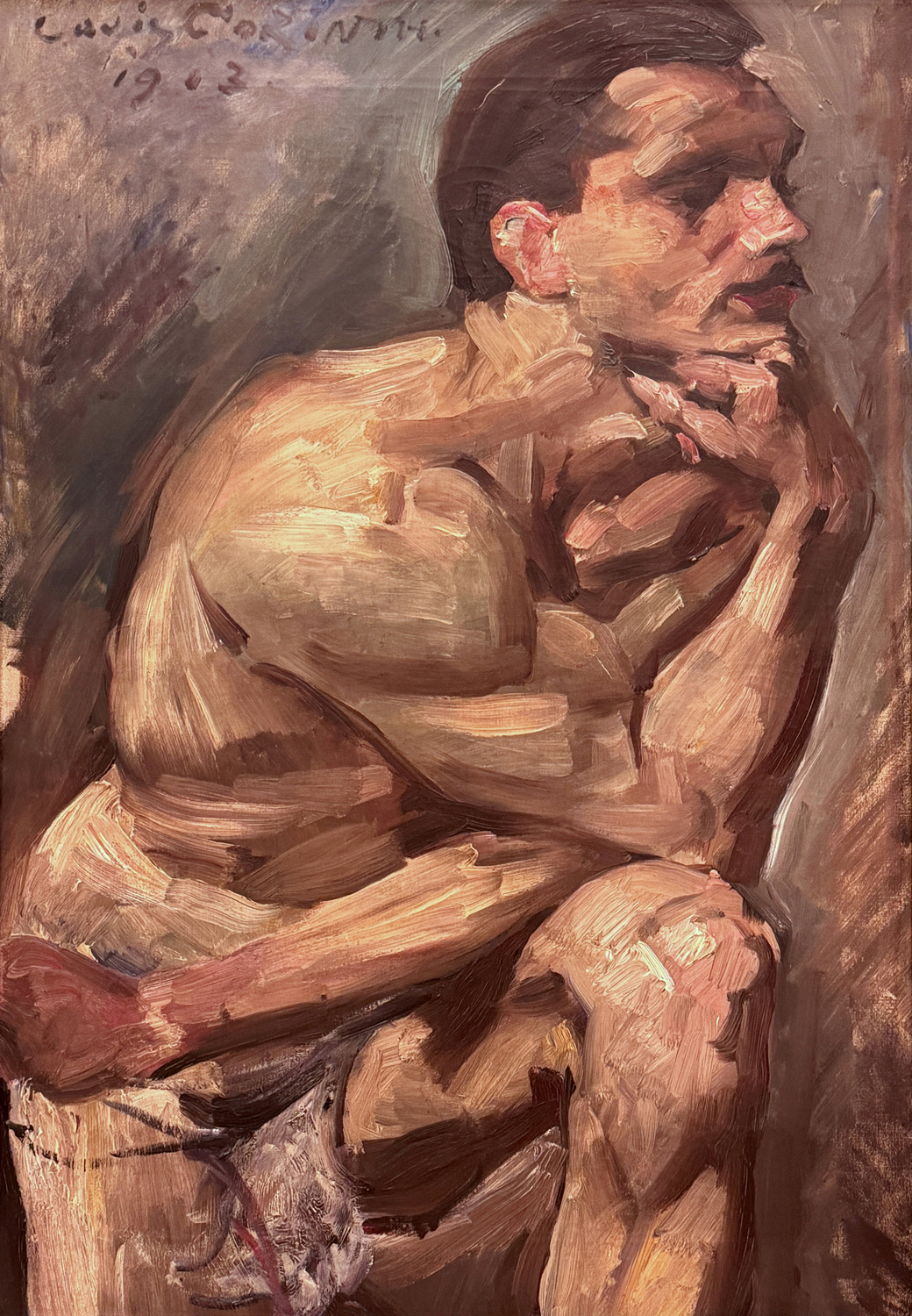 Male, Semi-Nude, 1913
