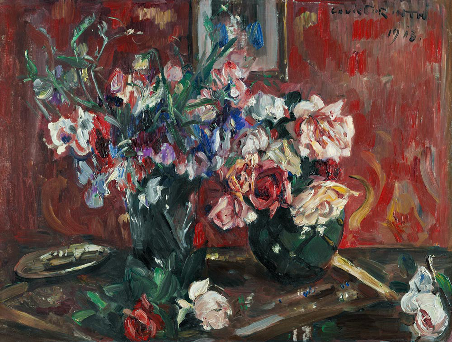 Sweet Peas and Roses, 1913