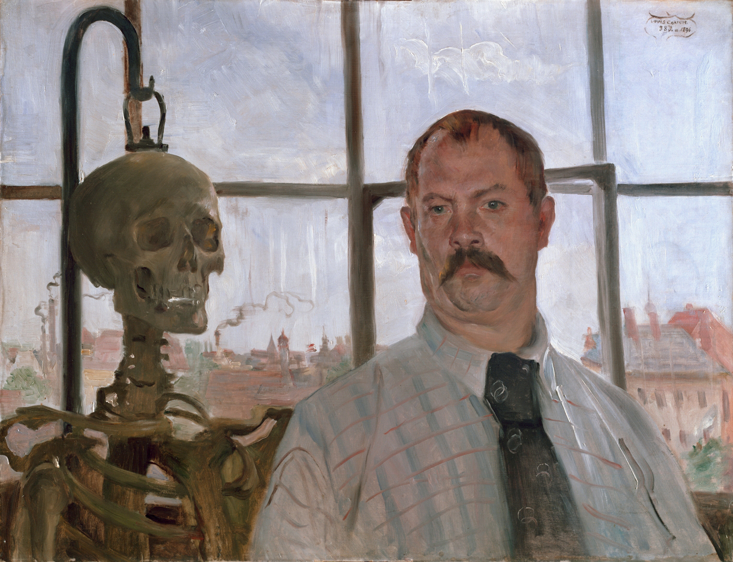 Self-Portrait with Skeleton, 1896