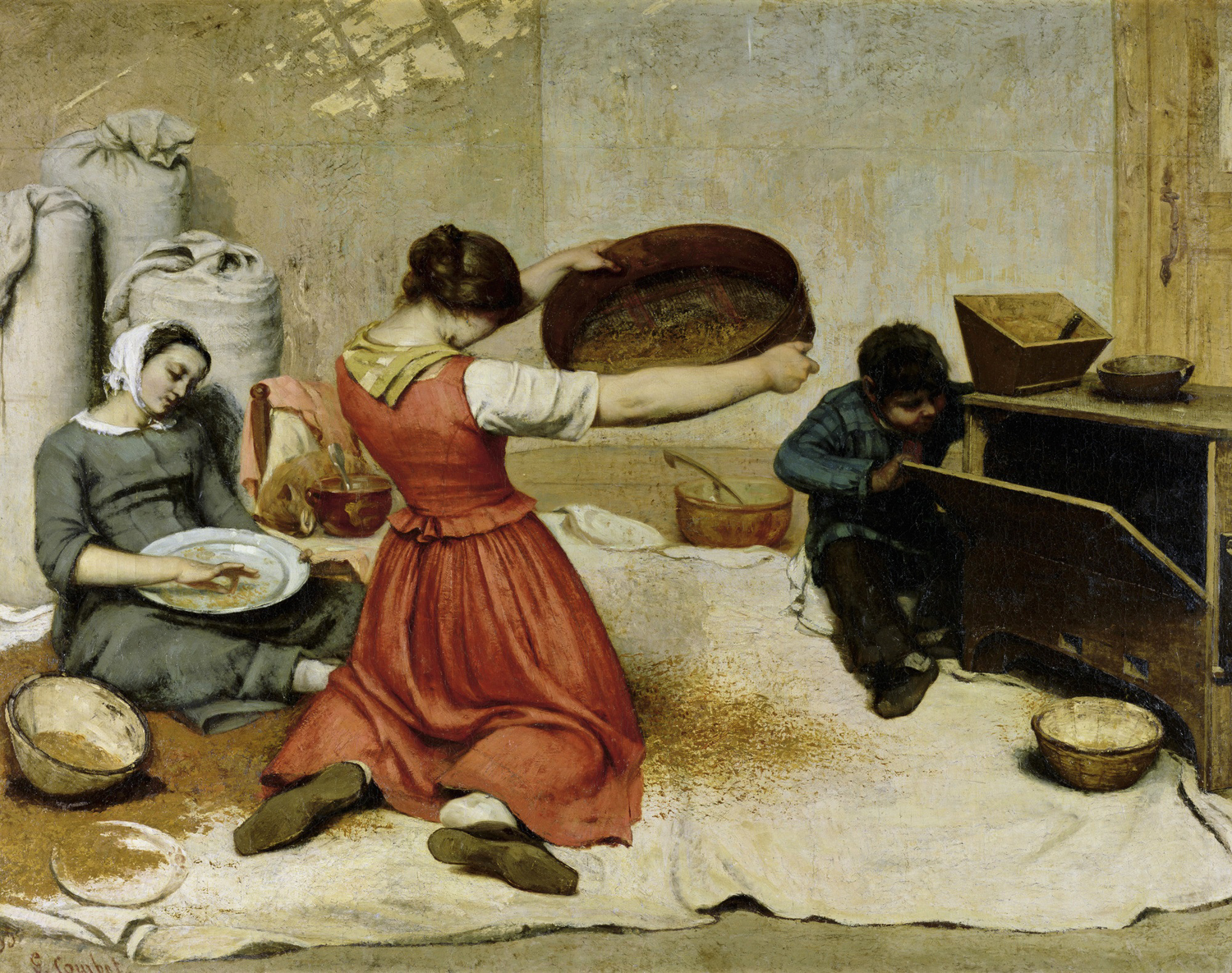 The Wheat Sifters, 1854