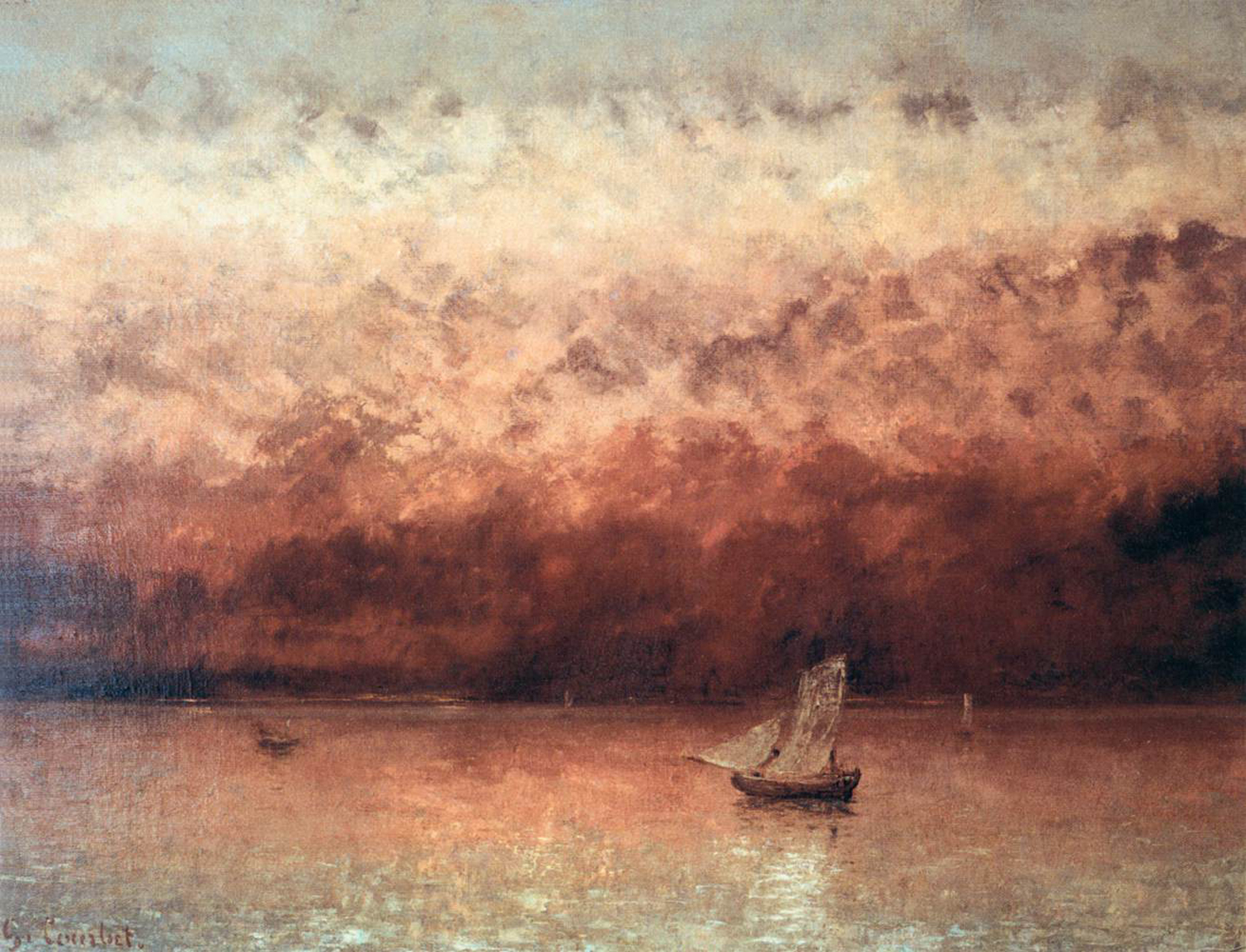 Sunset on Lake Geneva, c. 1876