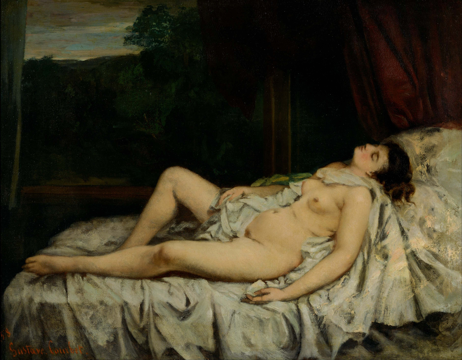Sleeping Nude, 1858