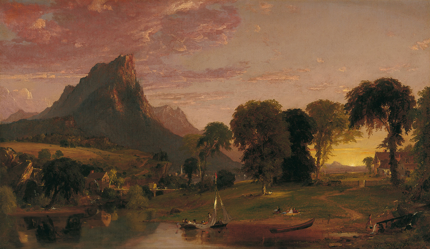 View near Sherburne, Chenango County, New York, 1853