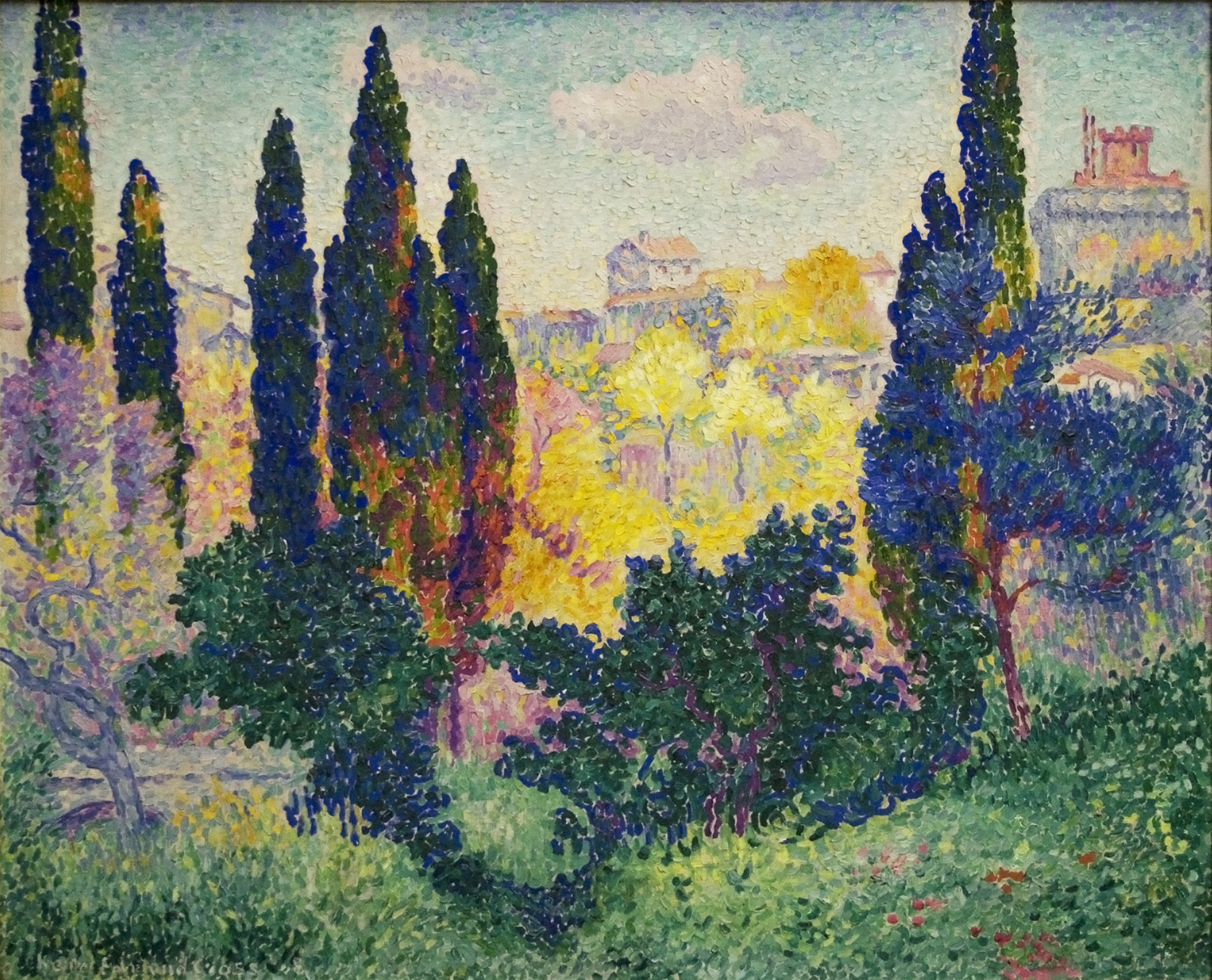 The Cypresses of Cagnes, 1908