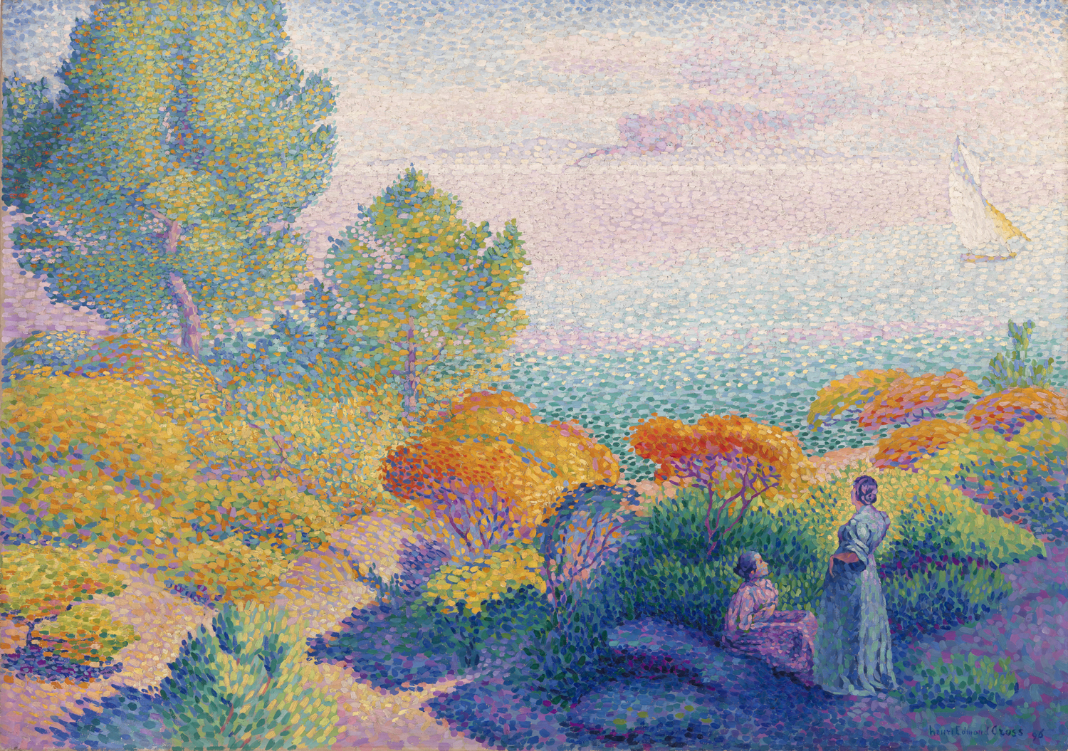 Two Women by the Shore, Mediterranean, 1896