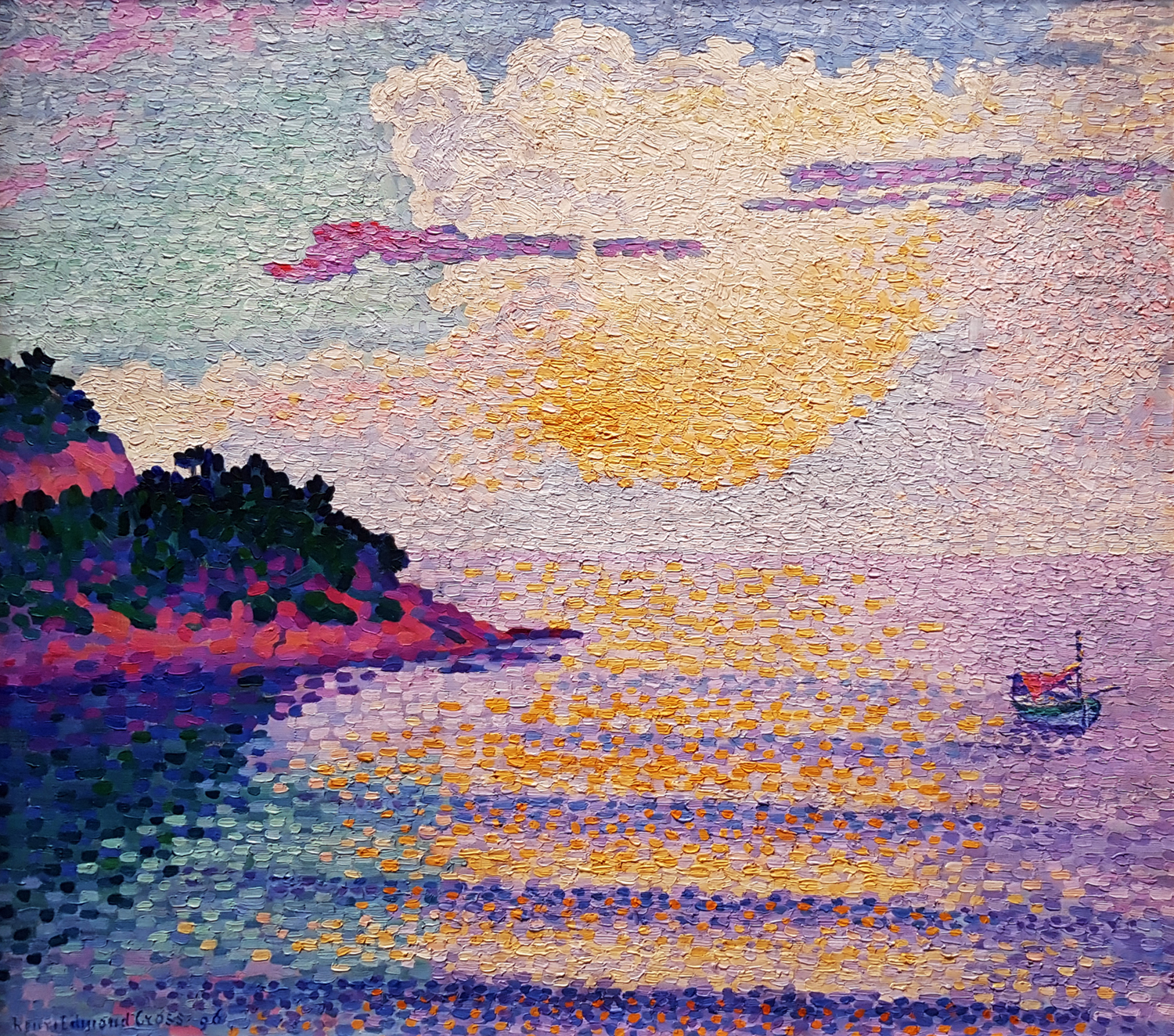 Sunset Over the Sea, 1896