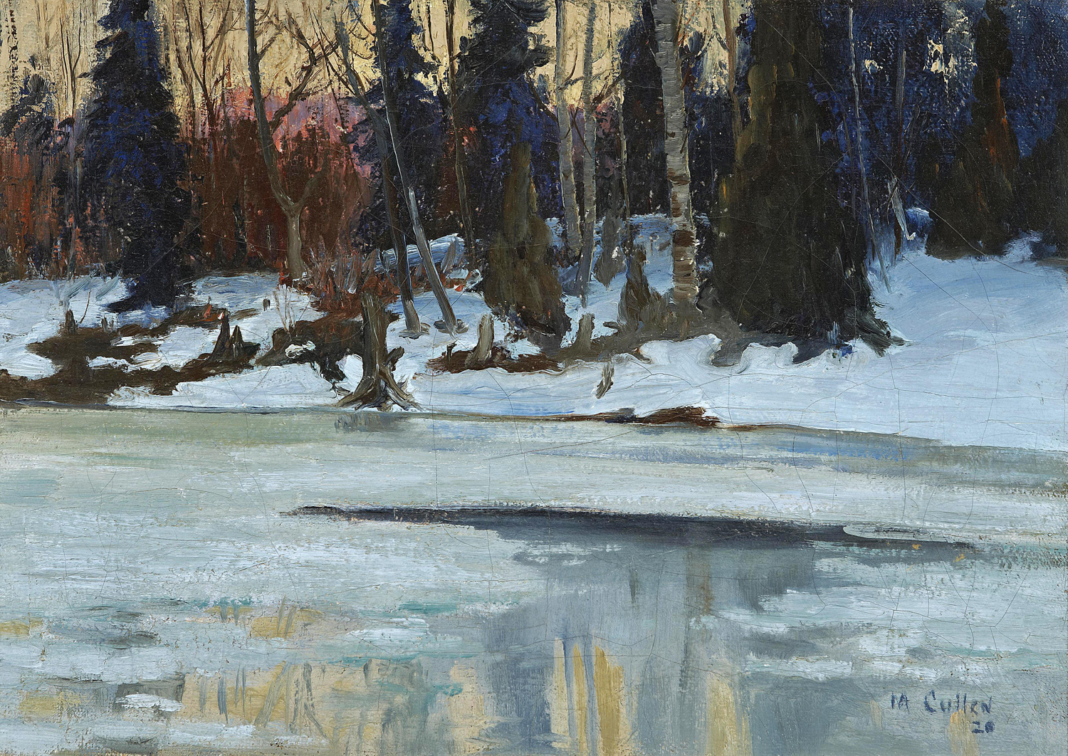 Winter Evening in the Laurentians, 1920