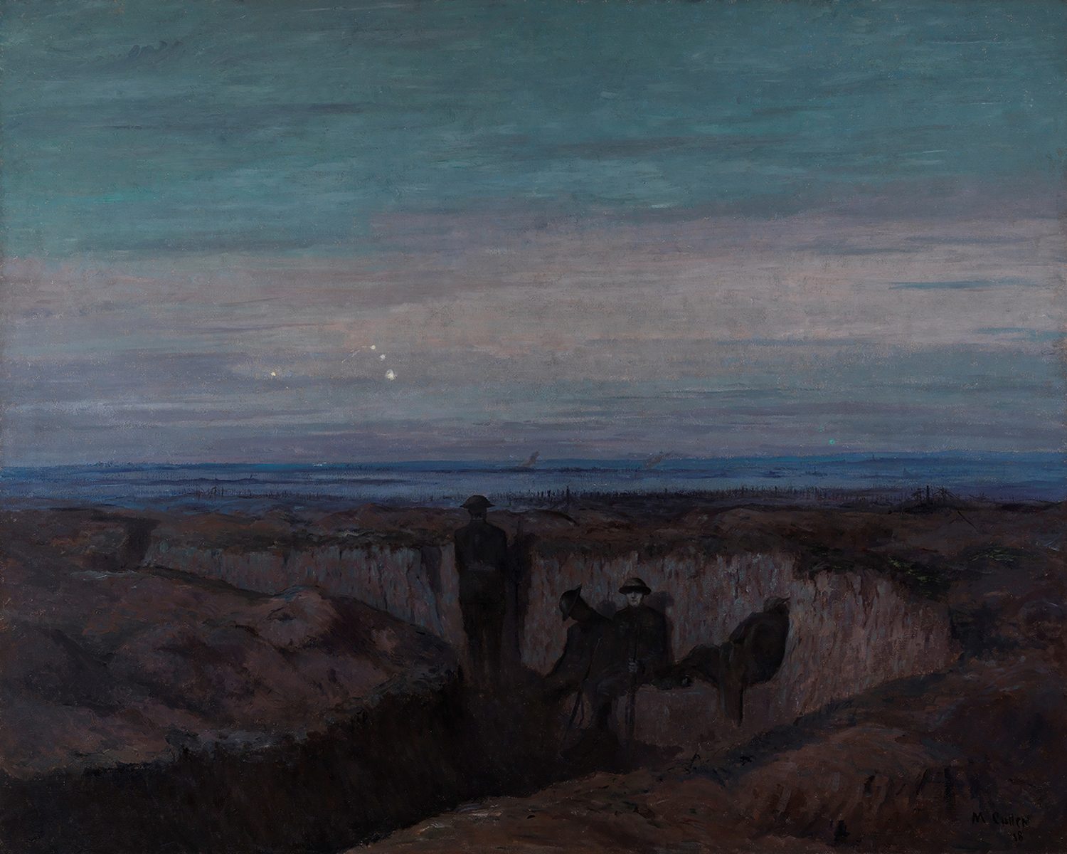 Dawn on the Ouse Trench, 1918