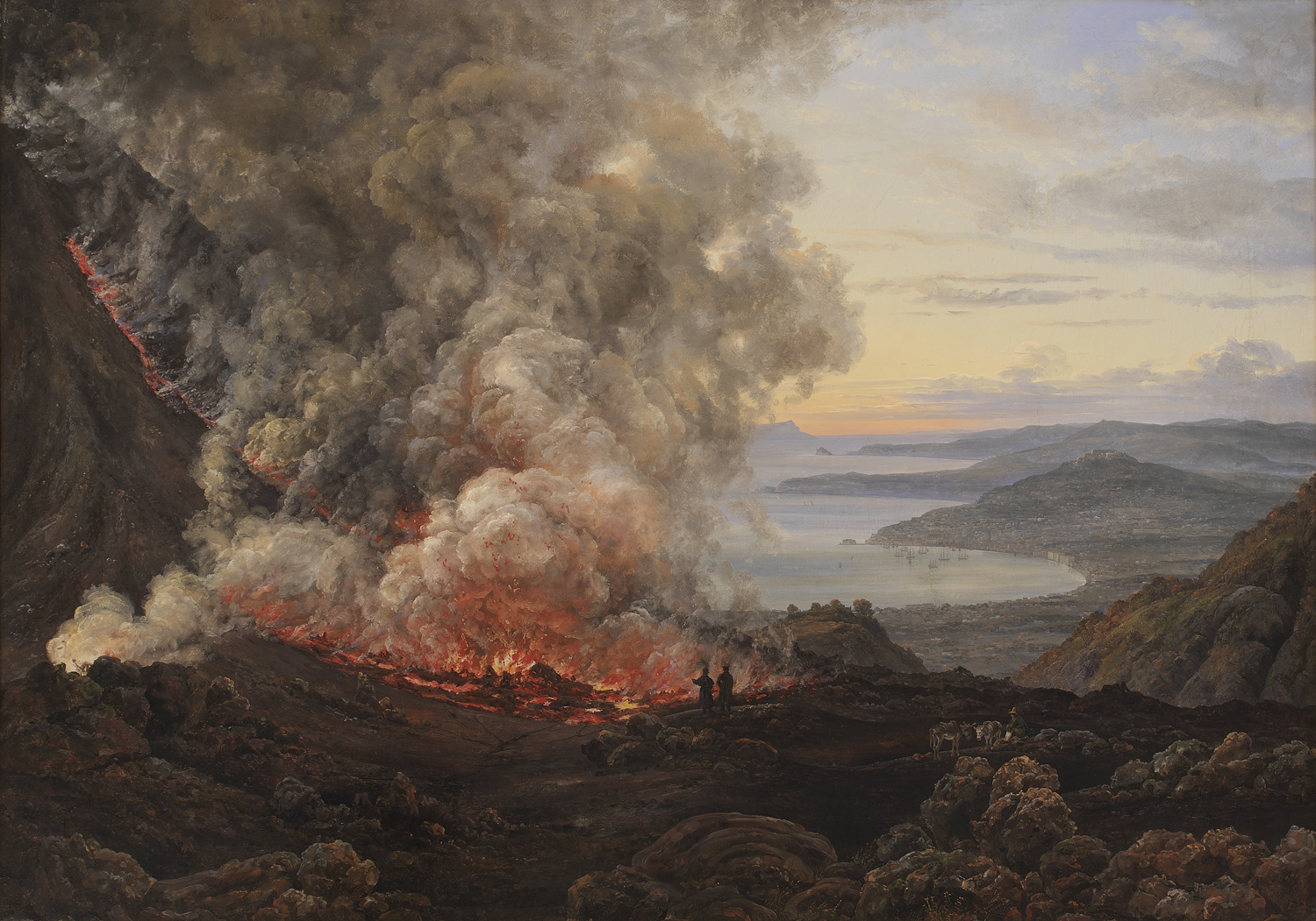Vesuvs Udbrud (Eruption of Vesuvius), 1820