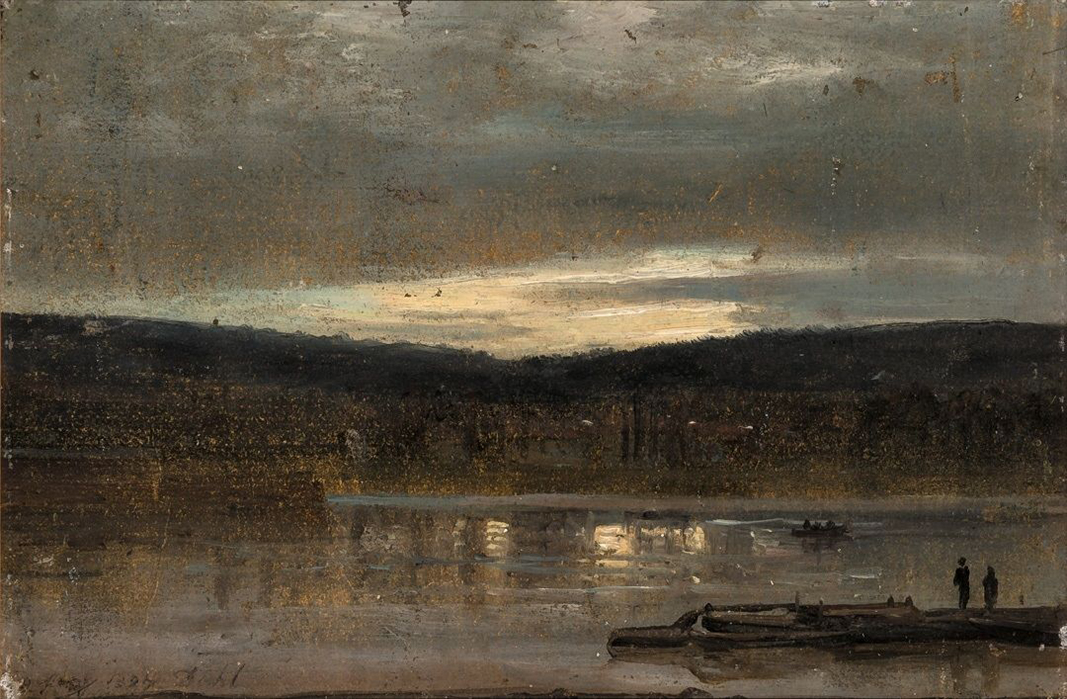 The Elbe In the Evening, 1827