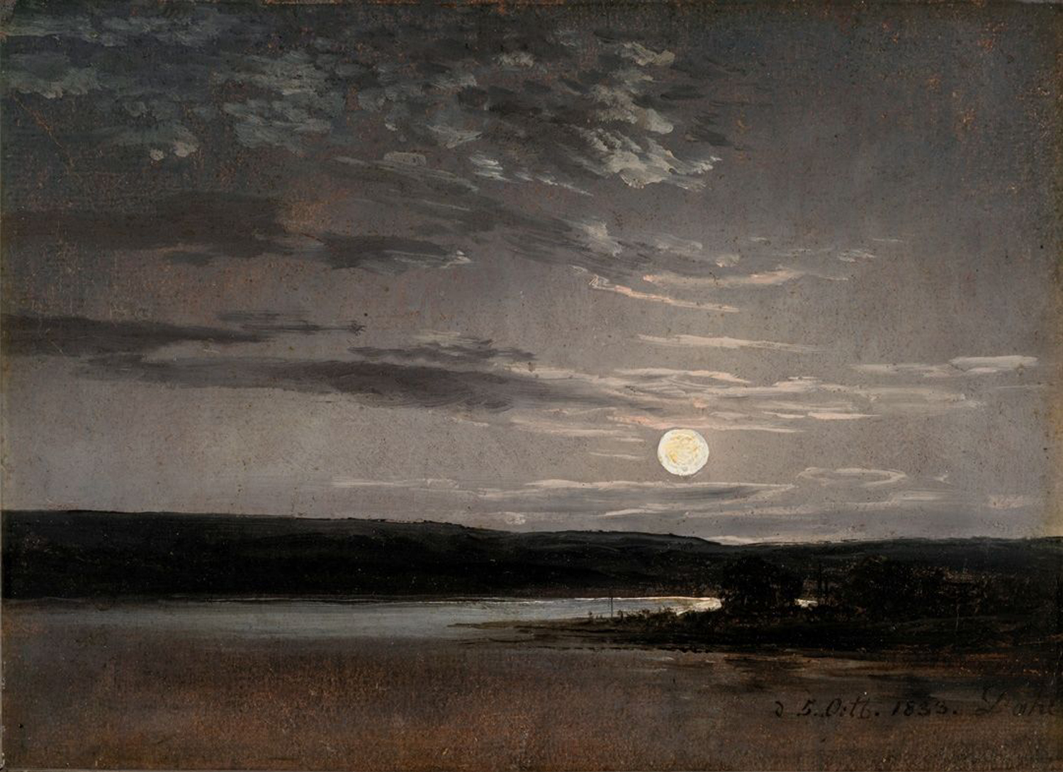 The Elbe InMoonlight, 1833