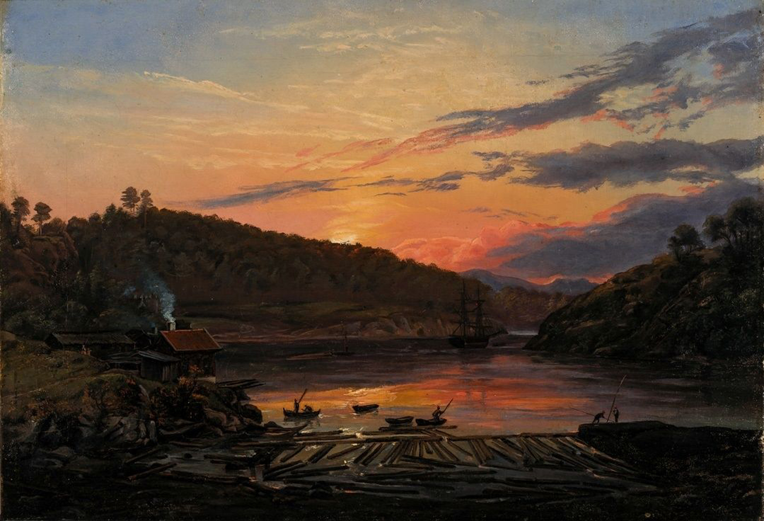 The Fiord at Klosteret near Skien, 1850