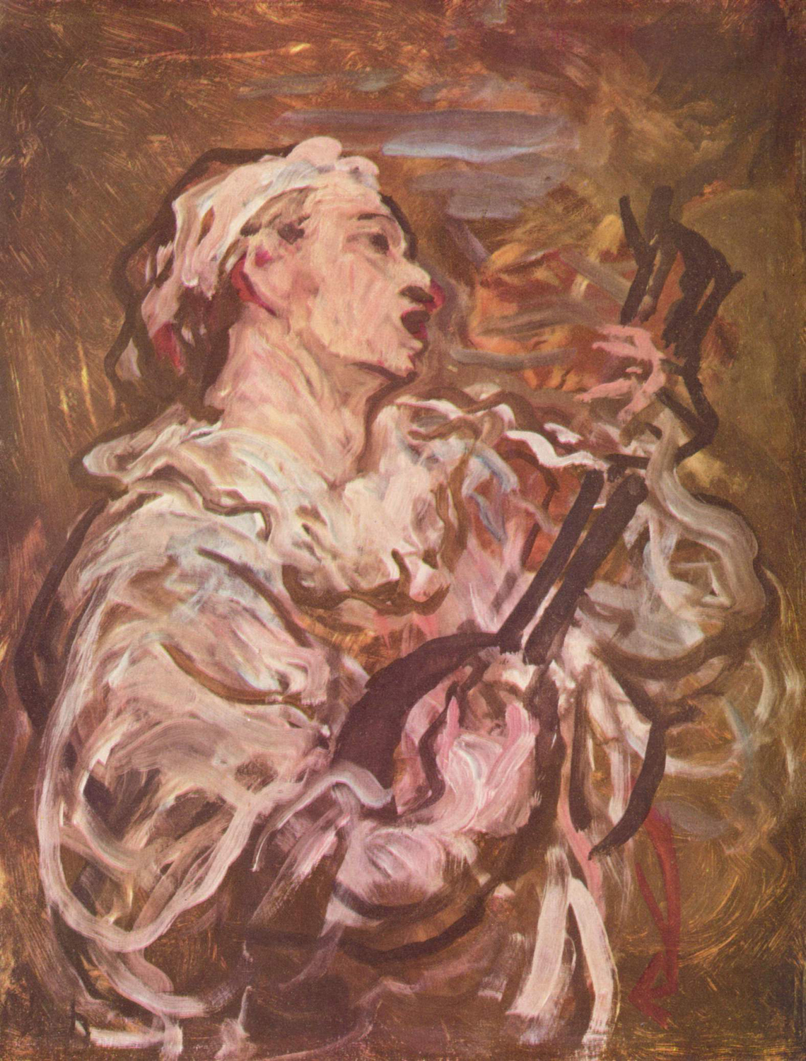 Pierrot Playing the Guitar, 1869