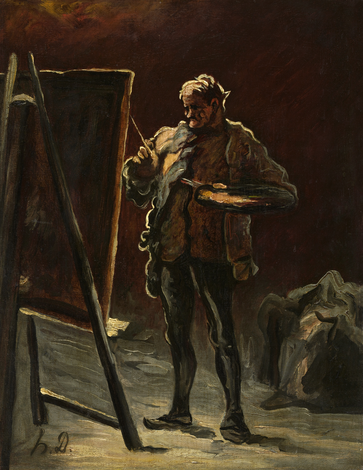 An Artist, c. 1870-75