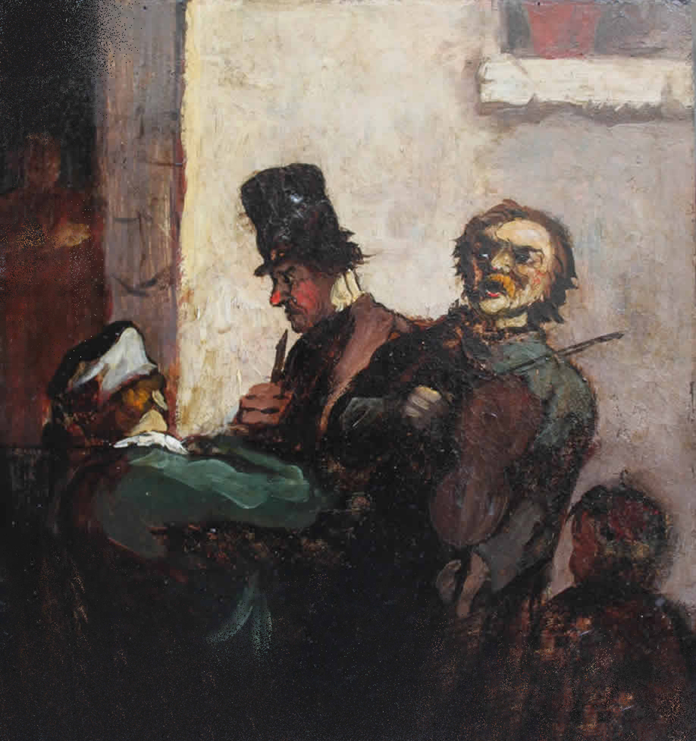 Street Musicians, 1855
