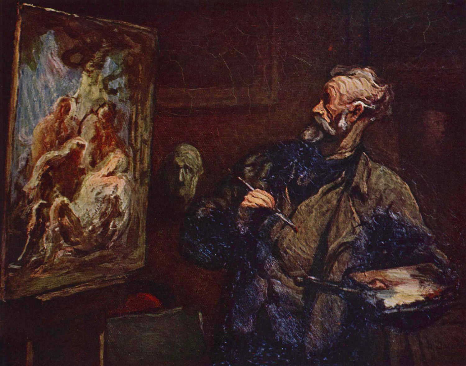 The Artist at the Entombment (L'Artiste a la Mise au Tombeau), mid 19th century