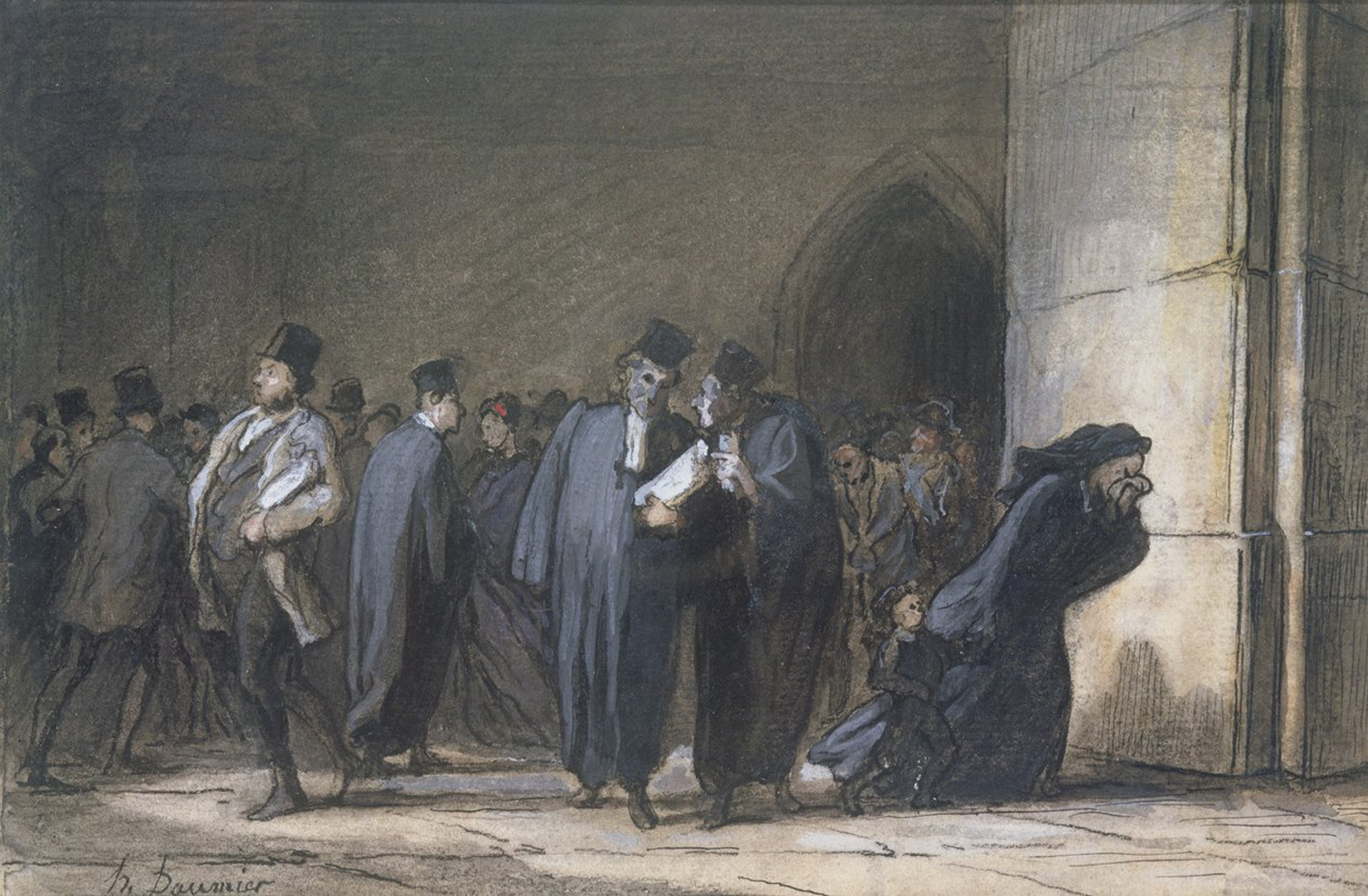 At the Palce of Justice, c. 1862-65