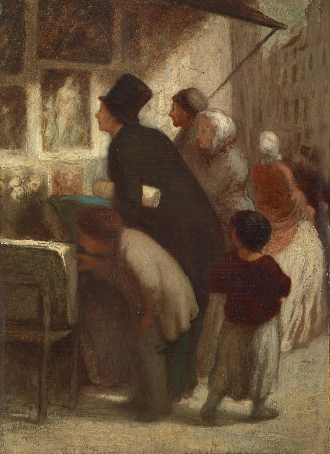 Outside the Print Seller's Shop, 1860