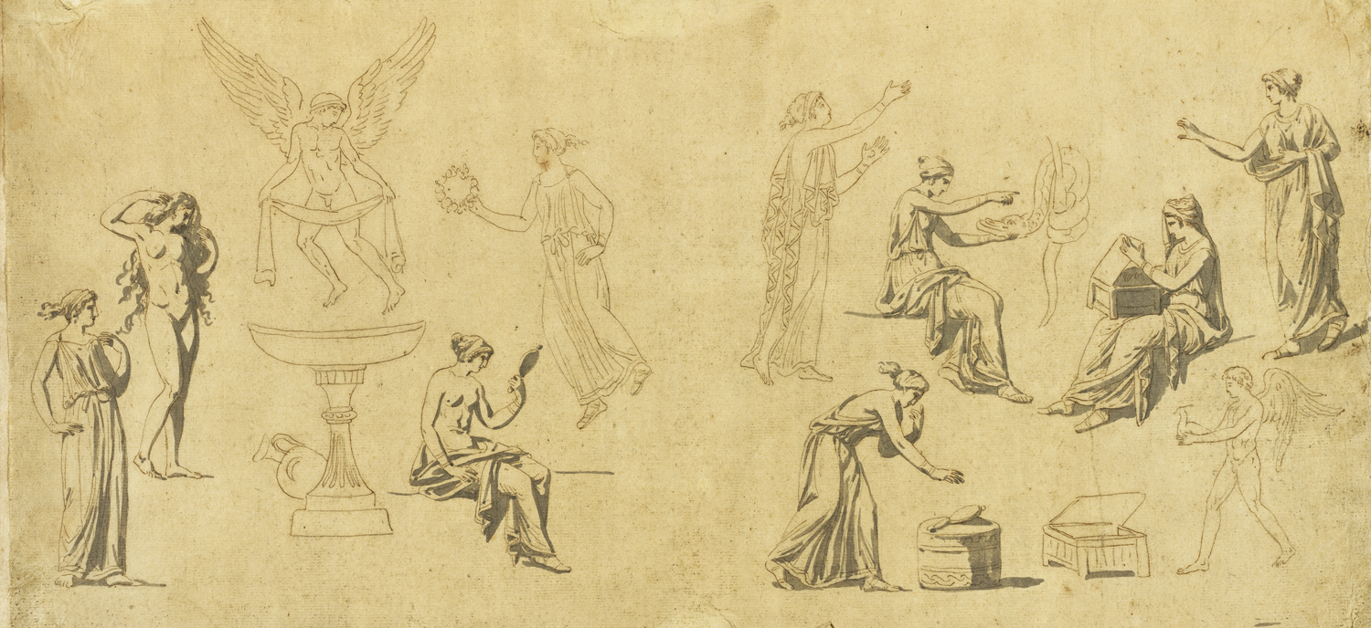 Studies of Classical Women with Eros, c. 1775-80
