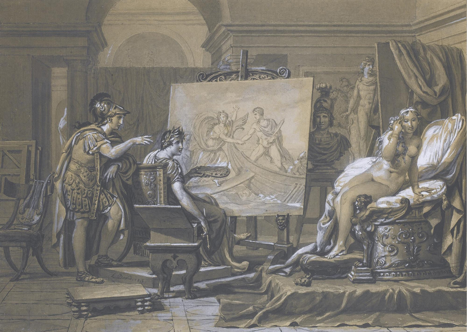 Alexander, Apelles and Campaspe, 18th century