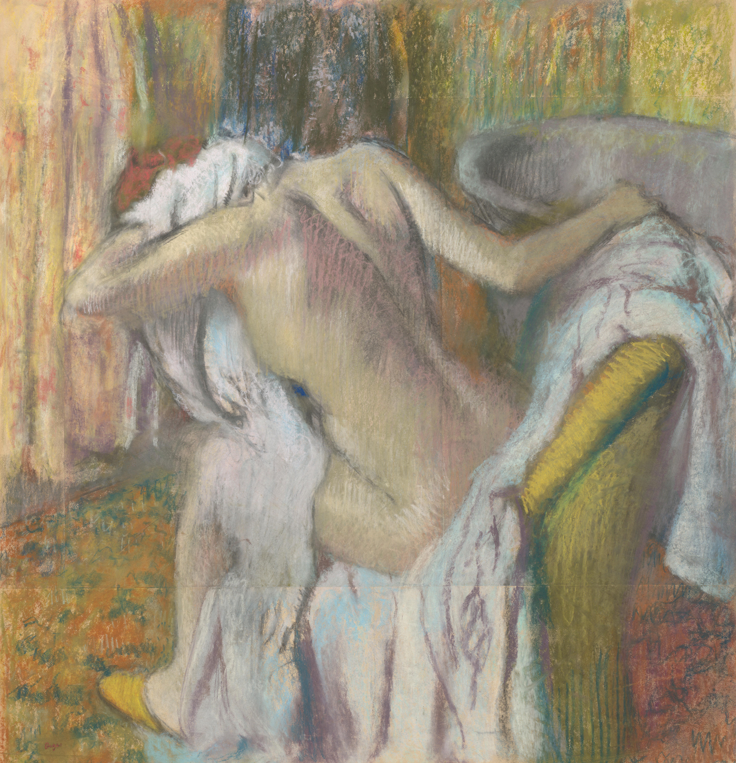 After the Bath, a Woman Drying Herself, c. 1890-95